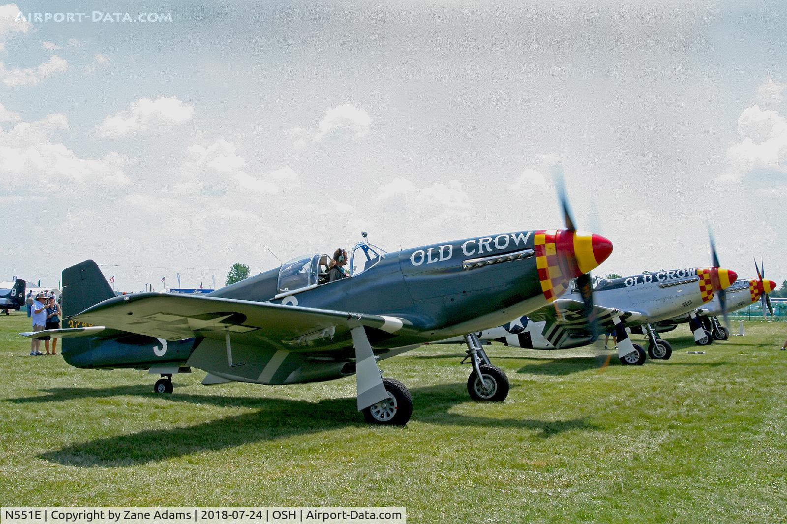 N551E, 1943 North American P-51B-1NA Mustang C/N 102-24700, 2018 EAA AirVenture - Oshkosh, WI