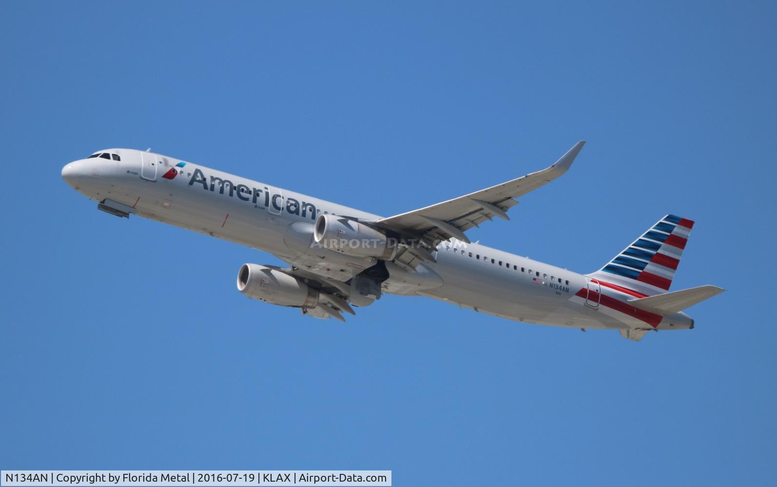 N134AN, 2015 Airbus A321-231 C/N 6495, LAX 2016
