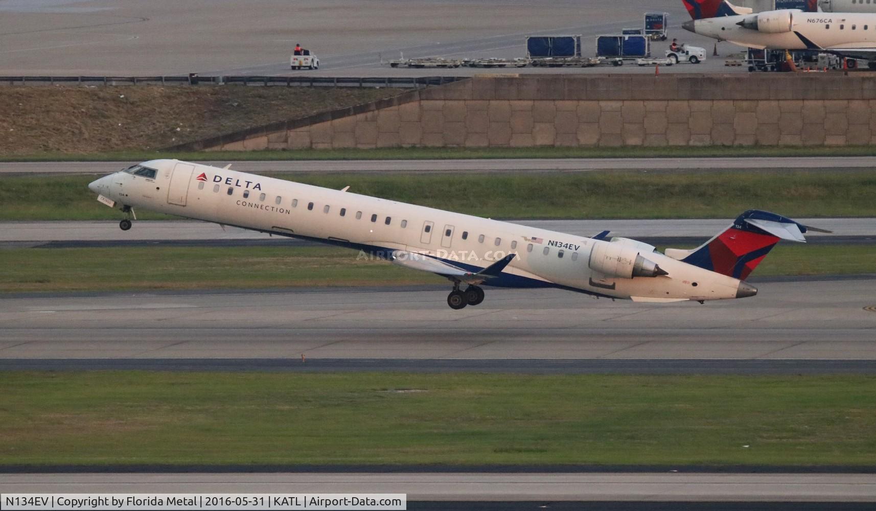 N134EV, 2009 Bombardier CRJ-900ER (CL-600-2D24) C/N 15223, ATL 2016