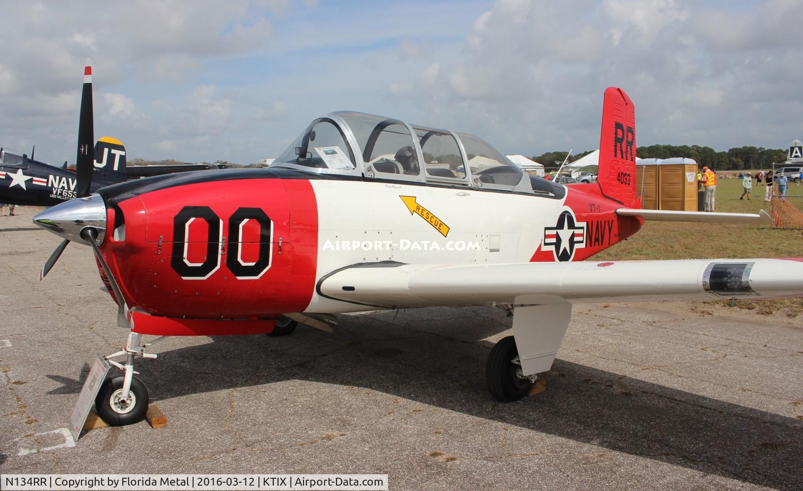 N134RR, Beech T-34B Mentor C/N BG-340, TICO 2016`