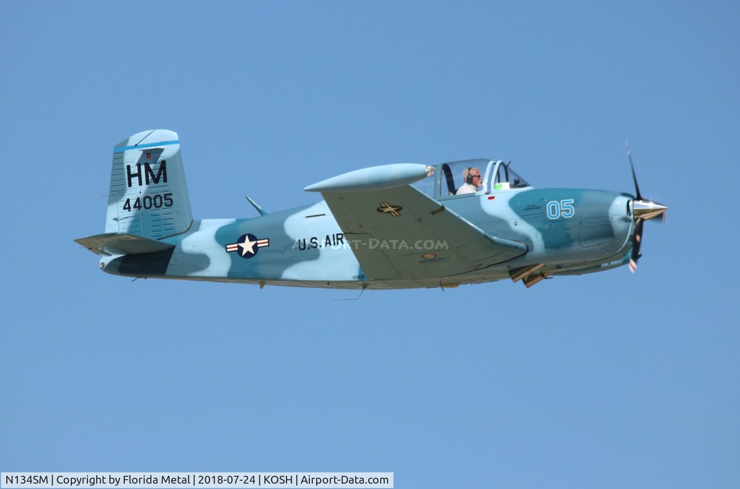 N134SM, 1957 Beech T-34B Mentor C/N BG-312, OSH 2018