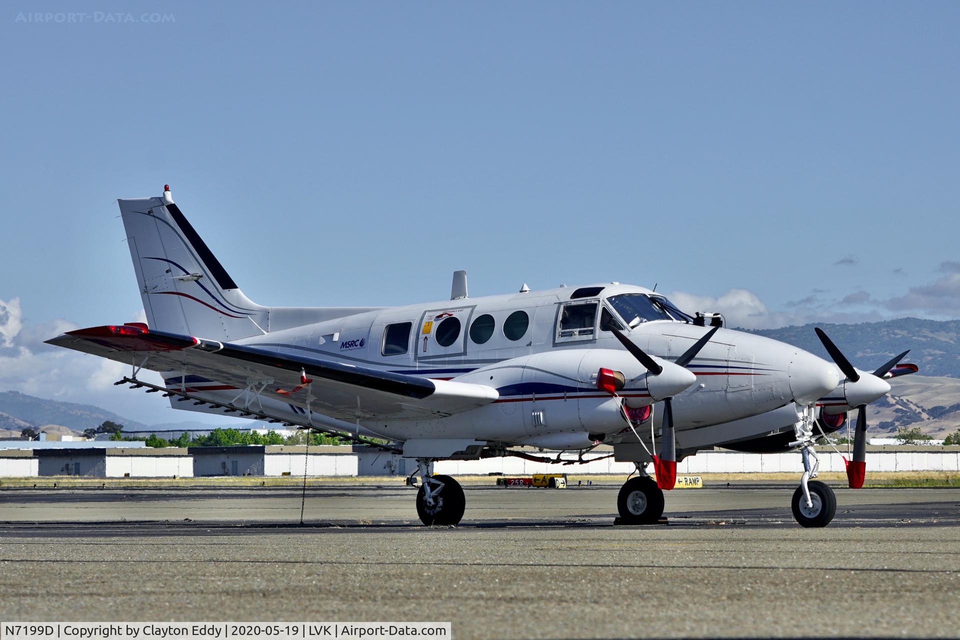 N7199D, 1972 Beech 65-A90-4 C/N LU-06, Livermore Airport California 2020.