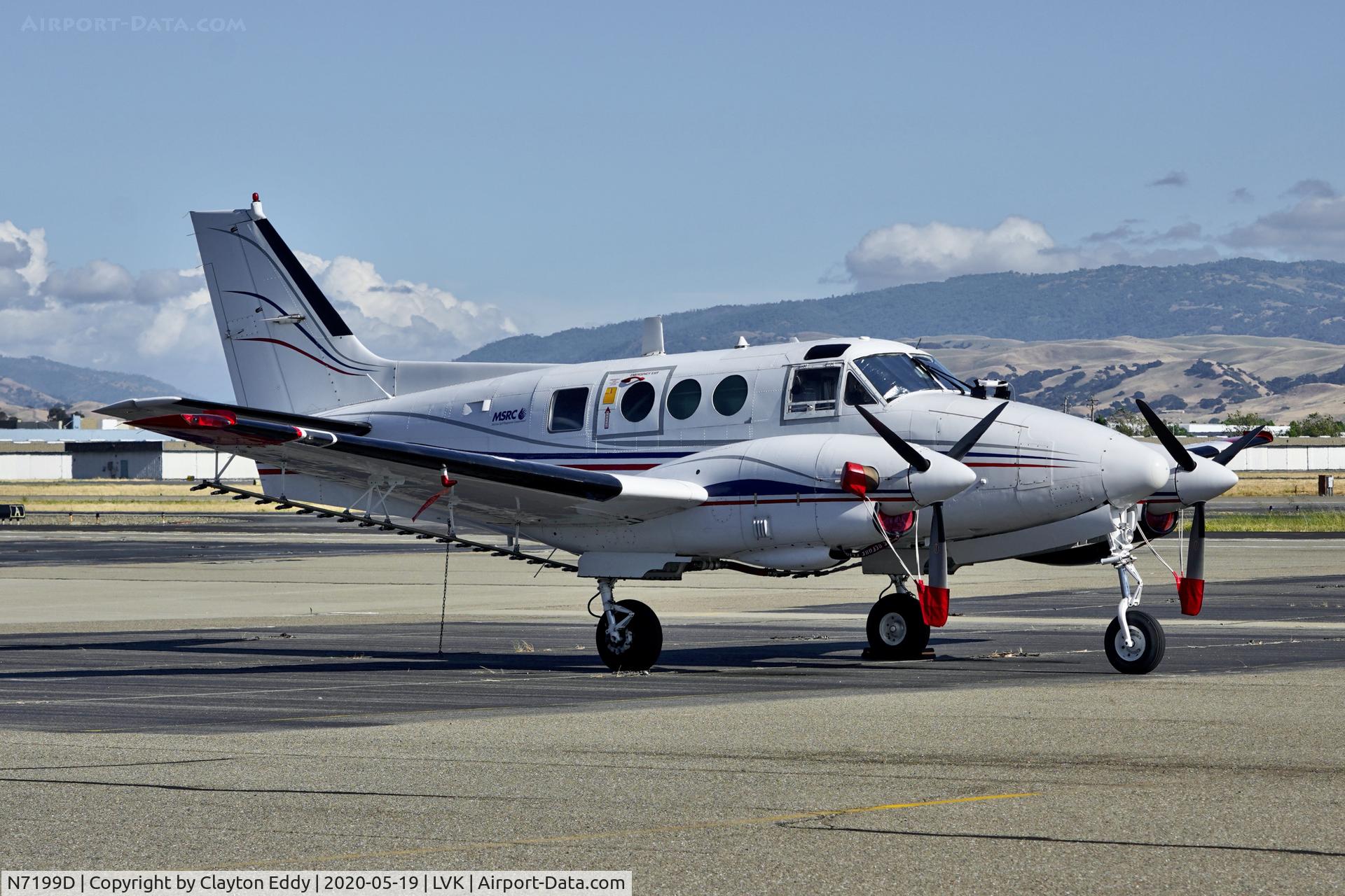 N7199D, 1972 Beech 65-A90-4 C/N LU-06, Livermore Airport California 2020.
