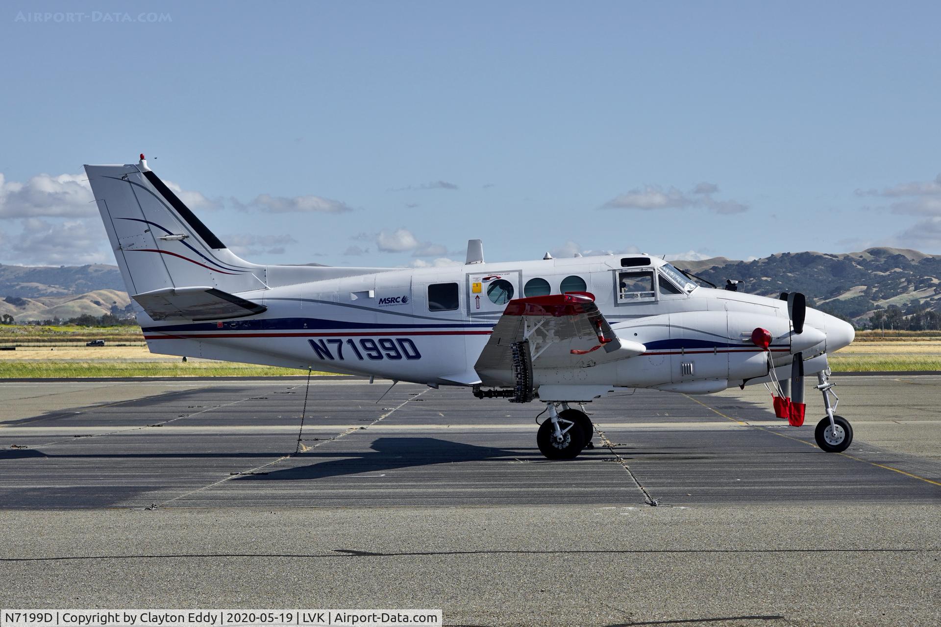N7199D, 1972 Beech 65-A90-4 C/N LU-06, Livermore Airport California 2020.