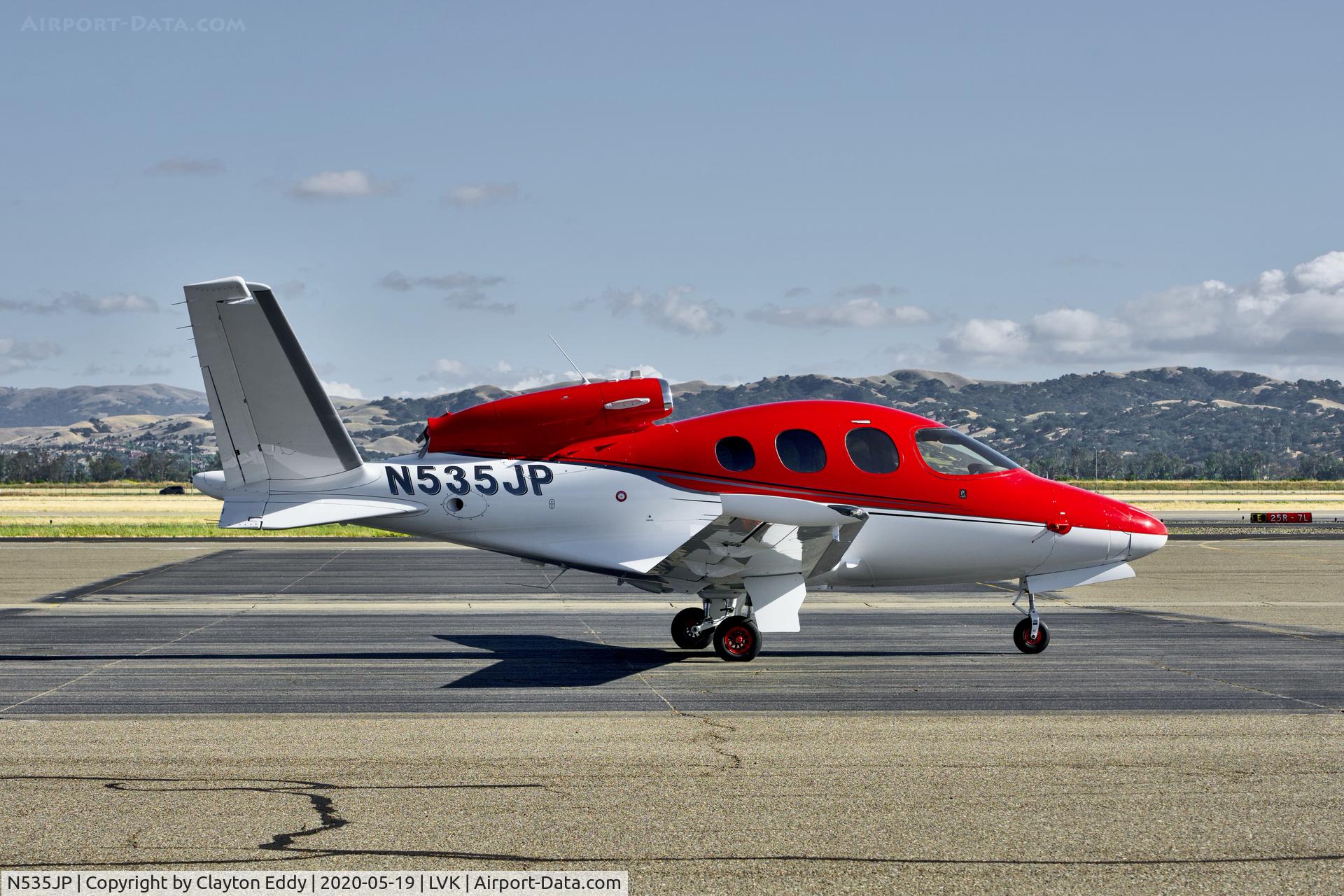 N535JP, 2017 Cirrus SF50 Vision C/N 0028, Livermore Airport California 2020.