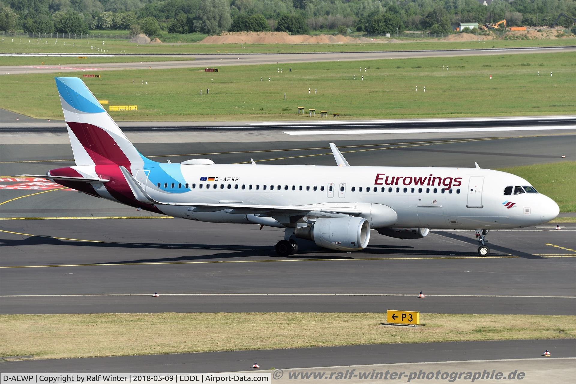 D-AEWP, 2016 Airbus A320-214 C/N 7377, Airbus A320-214(W) - EW EWG Eurowings - 7377 - D-AEWP - 09.05.2018 - DUS