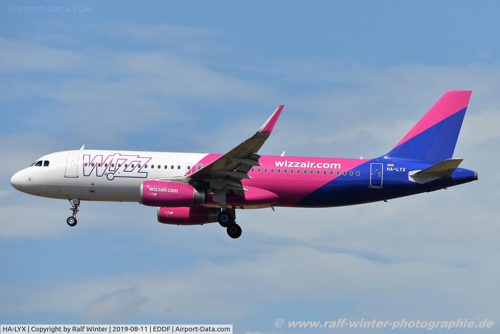 HA-LYX, 2018 Airbus A320-232 C/N 8183, Airbus A320-232(W) - W6 WZZ Wizz Air - 8183 - HA-LYX - 11.08.2019 - FRA