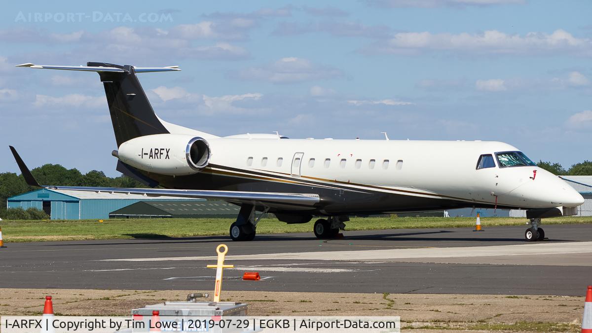 I-ARFX, 2004 Embraer ERJ-135BJ Legacy C/N 145775, Parked on the Signature Apron.