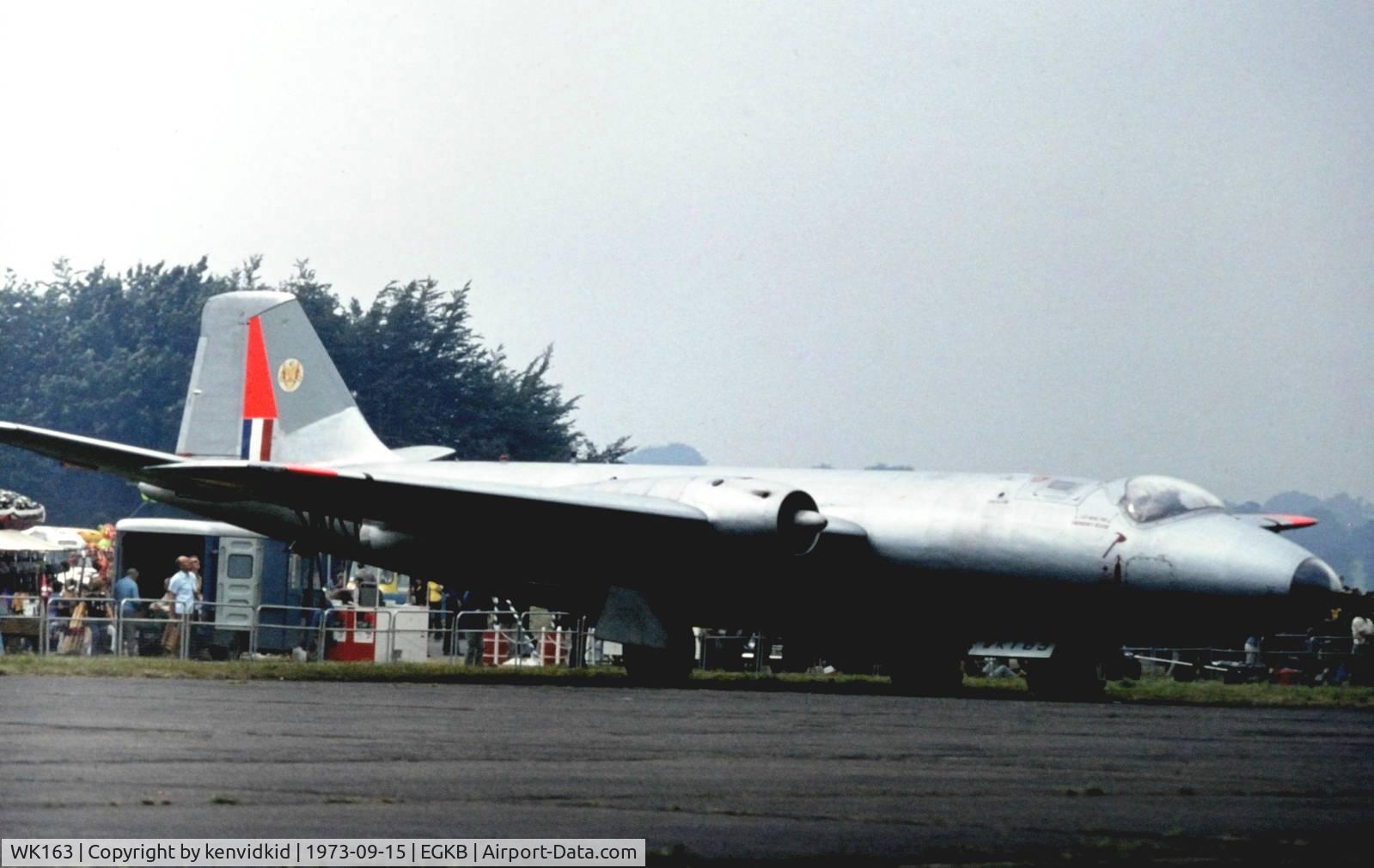 WK163, 1955 English Electric Canberra B.2 C/N EEP71399, At the 1973 Battle of Britain air show Biggin Hill.
Scanned from slide.