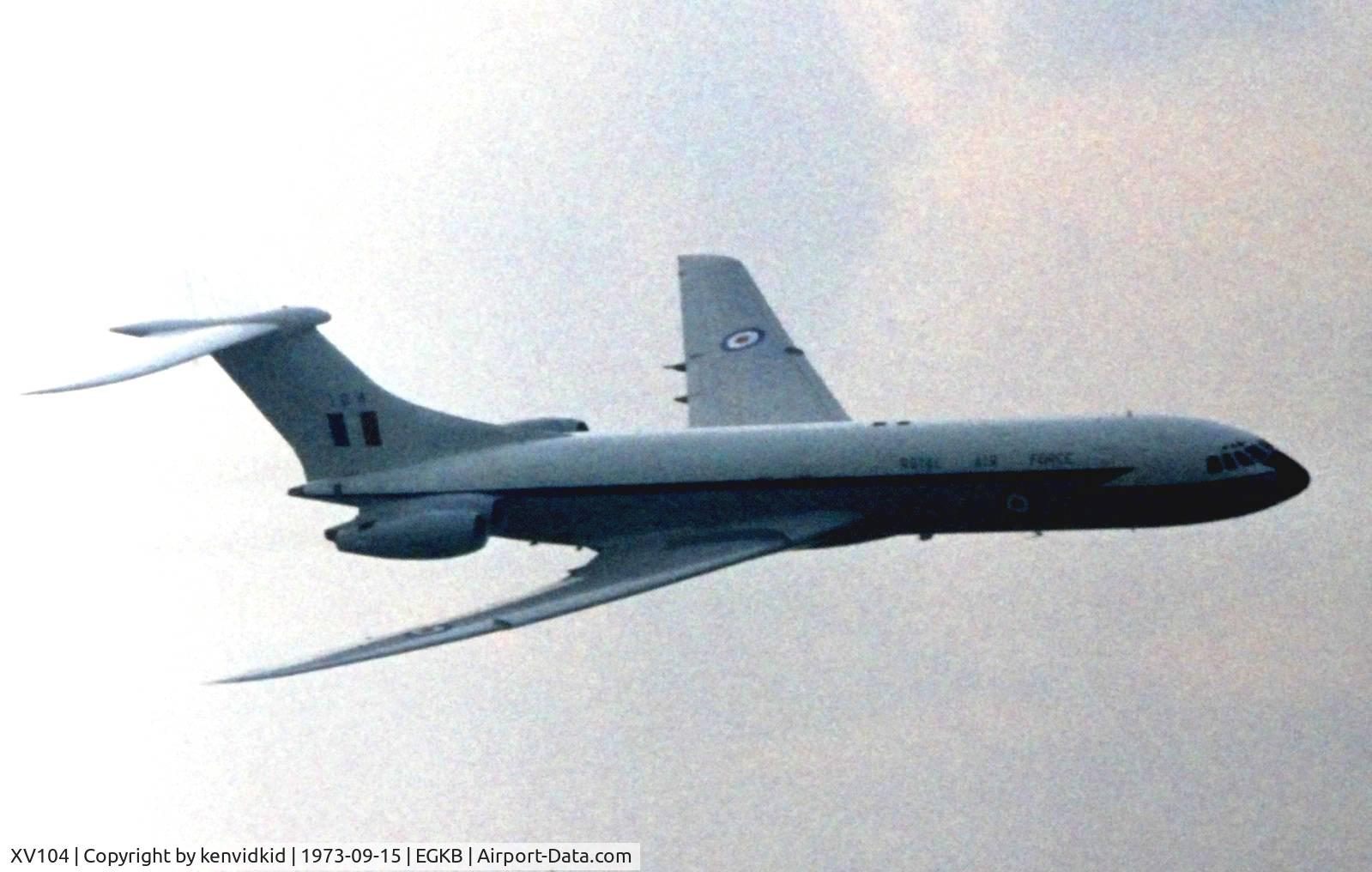 XV104, 1967 Vickers VC10 C.1K C/N 834, At the 1973 Battle of Britain air show Biggin Hill.
Scanned from slide.
