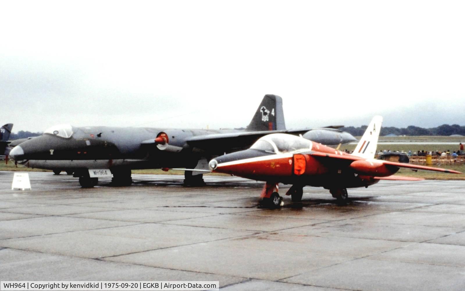 WH964, English Electric Canberra B.2 C/N SH1689, At the 1975 Battle of Britain air show Biggin Hill.
Scanned from slide.