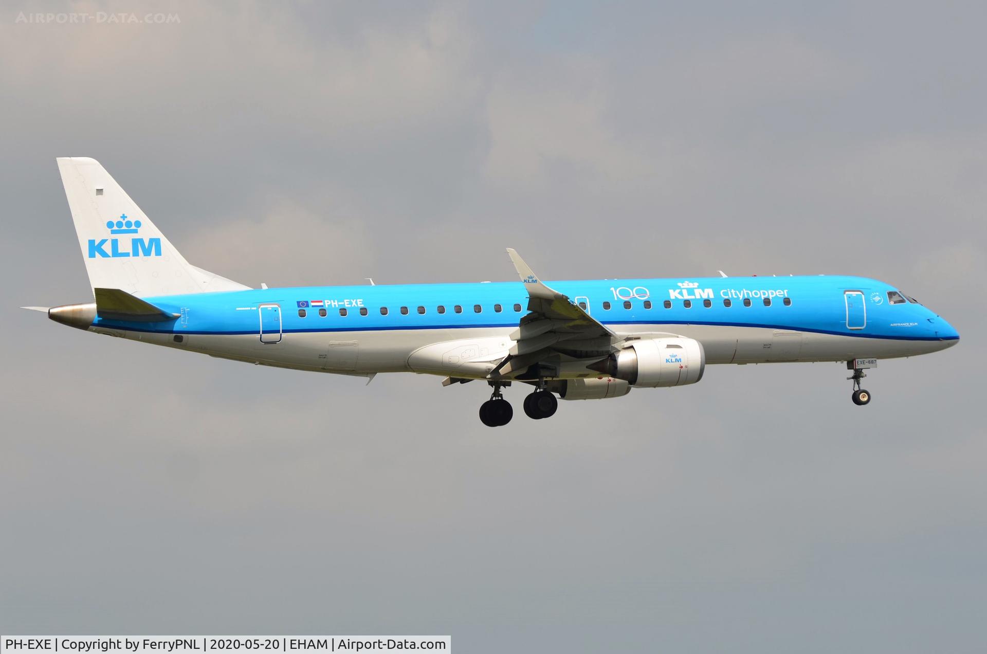 PH-EXE, 2015 Embraer 190STD (ERJ-190-100) C/N 19000687, KLM Cityhopper ERJ190