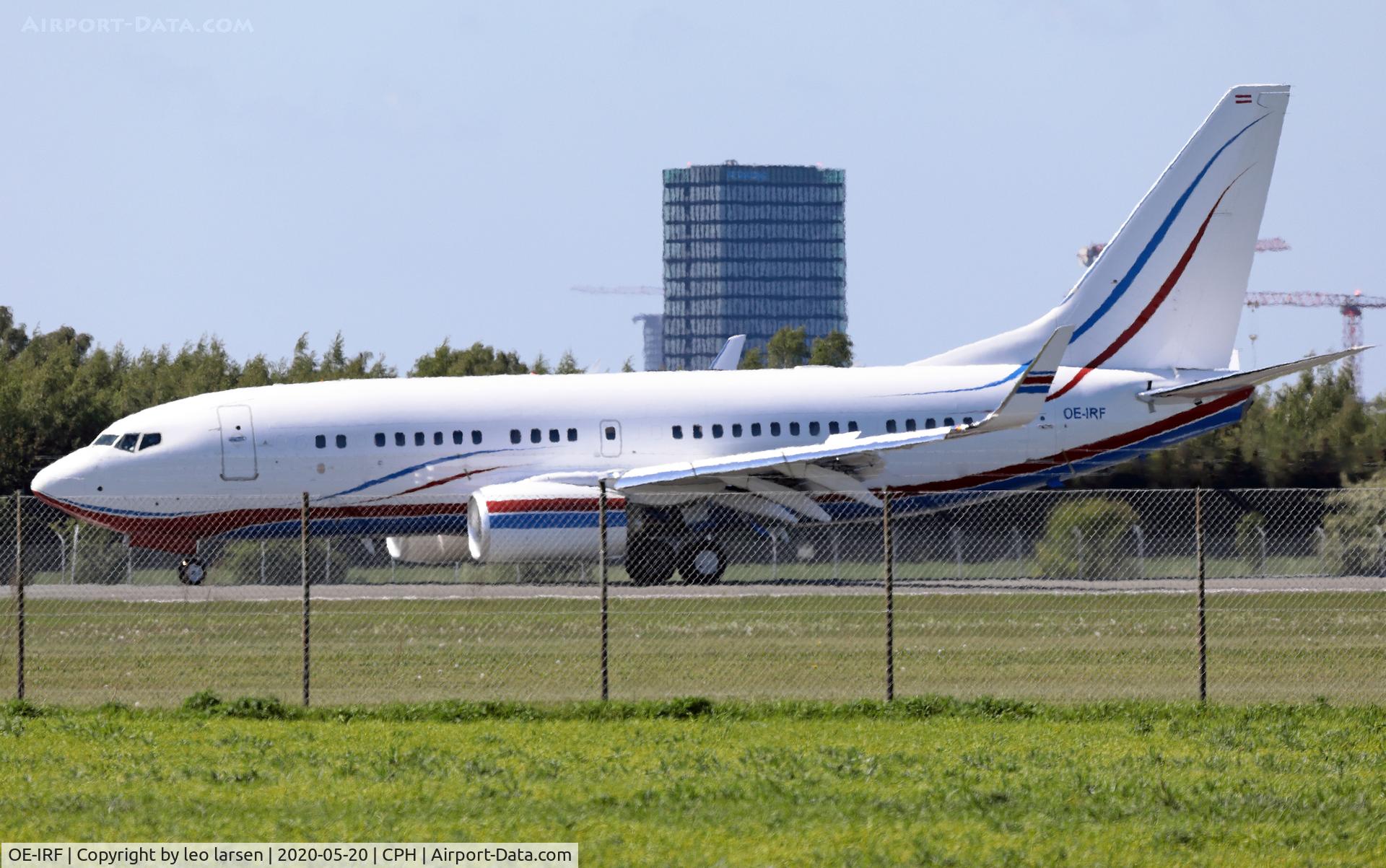 OE-IRF, 2011 Boeing 737-700 BBJ C/N 38855, Copenhagen 20.5.2020