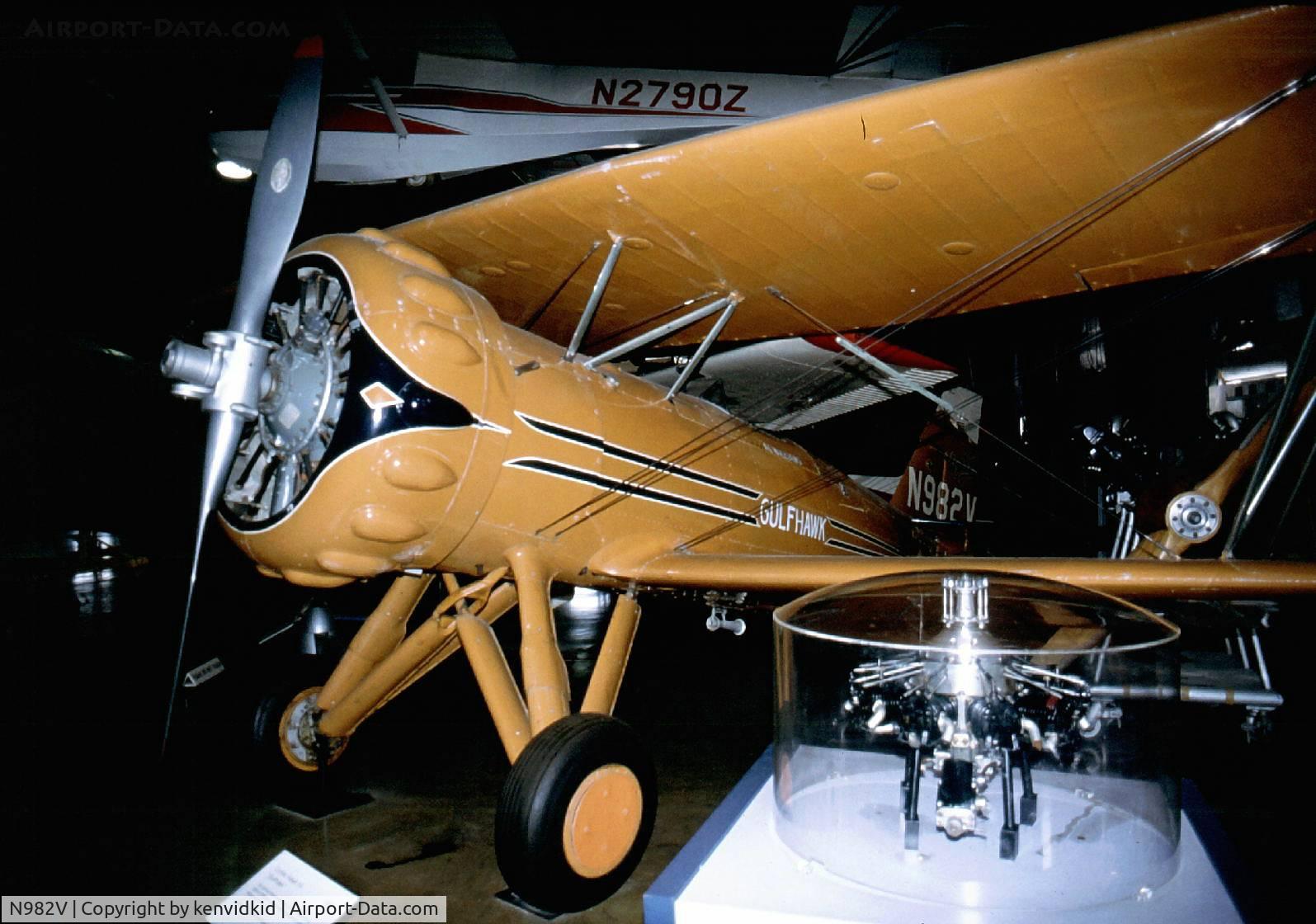 N982V, 1929 Curtiss-Wright Hawk 1A C/N 1, At the National Air & Space Museum's Paul Garber Restoration Facility.