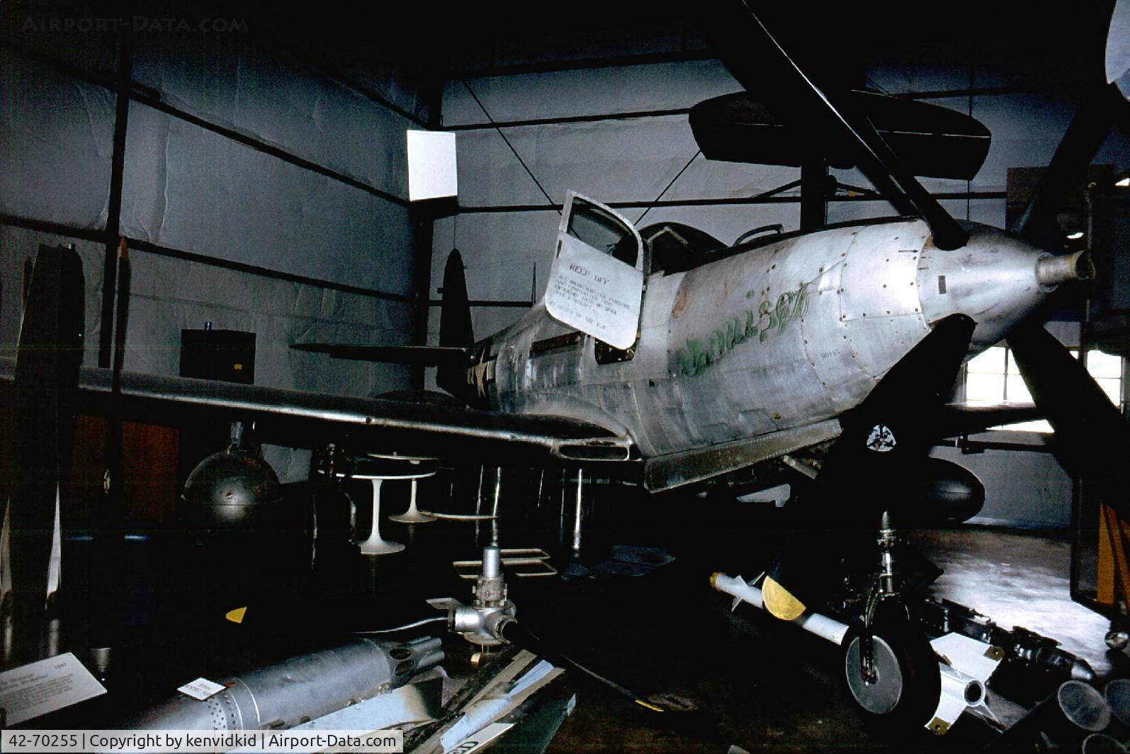 42-70255, 1943 Bell P-63A-10-BE Kingcobra C/N 33-131, At the National Air & Space Museum's Paul Garber Restoration Facility.