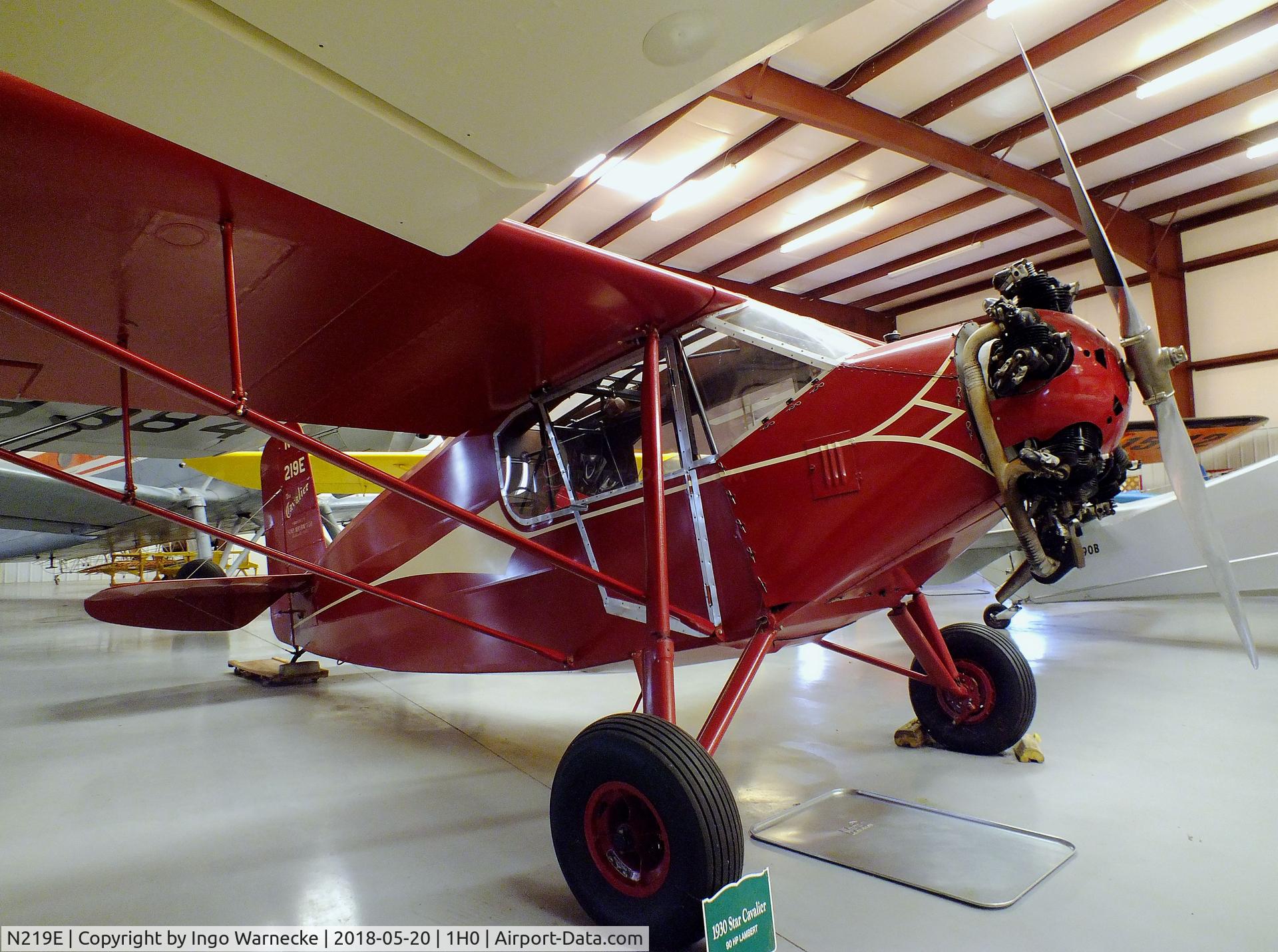 N219E, 1930 Star CAVALIER E C/N 126, Star Cavalier E at the Aircraft Restoration Museum at Creve Coeur airfield, Maryland Heights MO