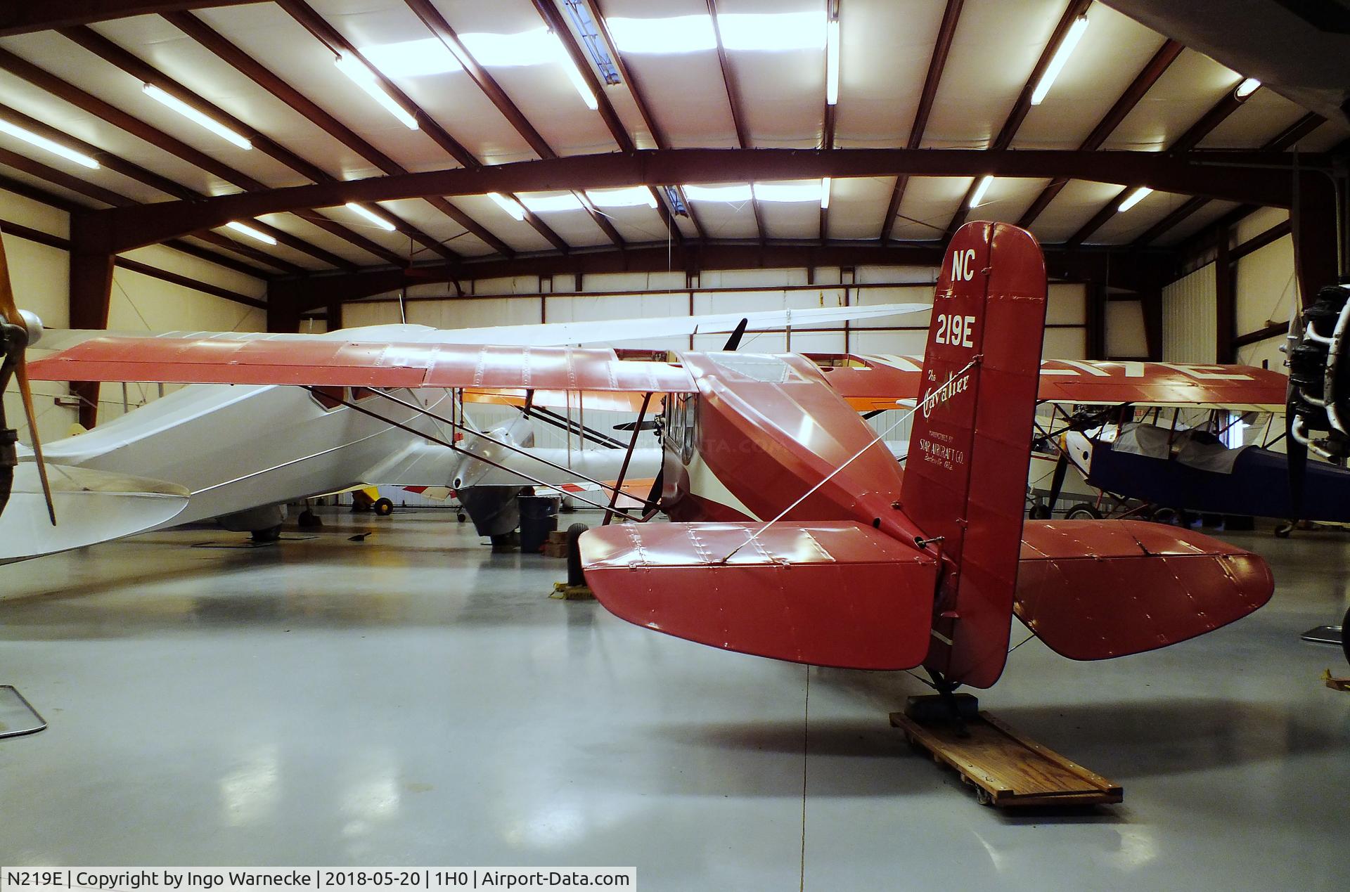 N219E, 1930 Star CAVALIER E C/N 126, Star Cavalier E at the Aircraft Restoration Museum at Creve Coeur airfield, Maryland Heights MO