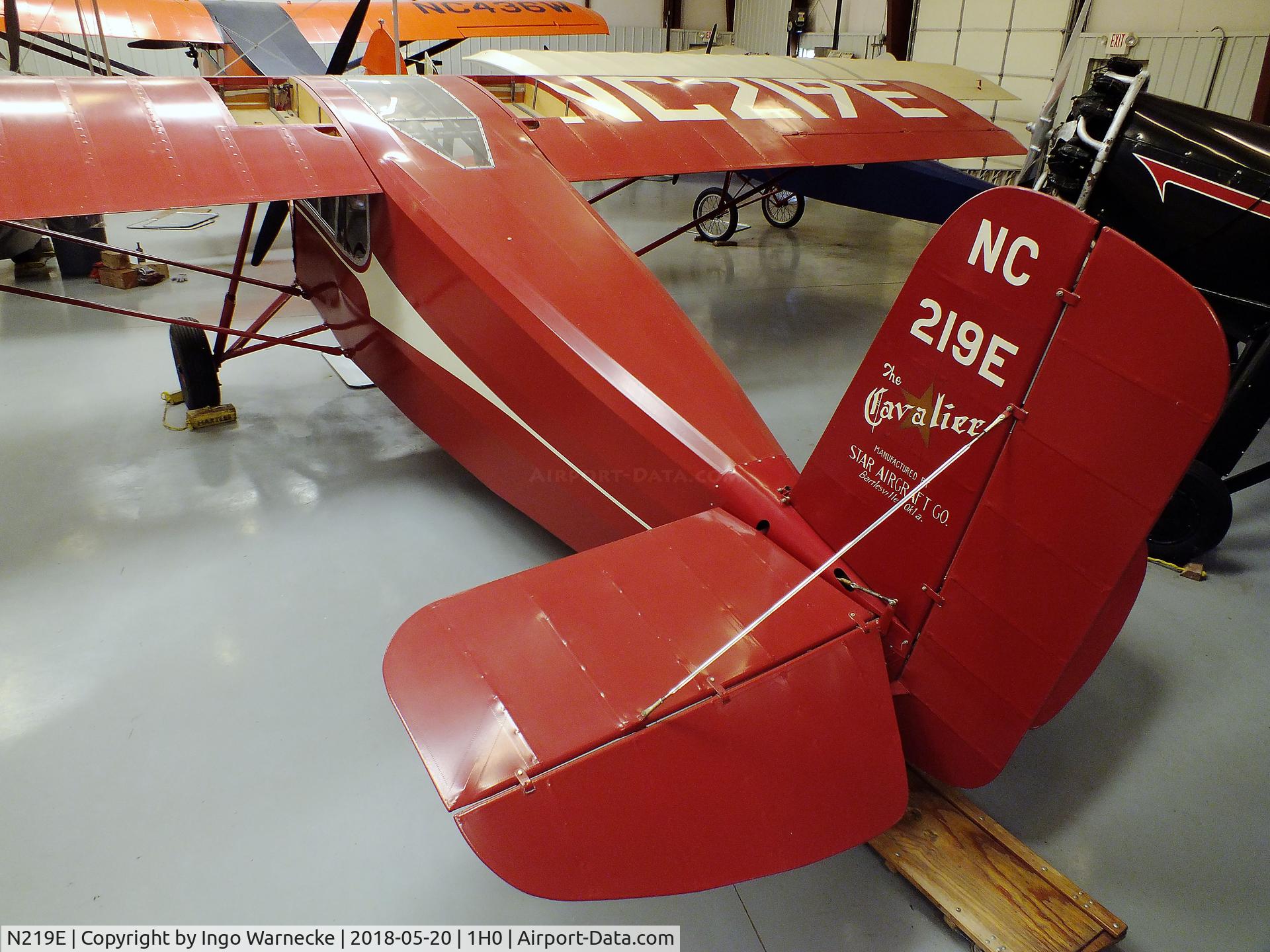 N219E, 1930 Star CAVALIER E C/N 126, Star Cavalier E at the Aircraft Restoration Museum at Creve Coeur airfield, Maryland Heights MO