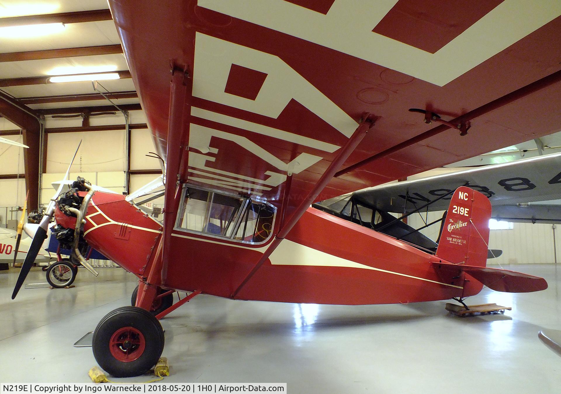 N219E, 1930 Star CAVALIER E C/N 126, Star Cavalier E at the Aircraft Restoration Museum at Creve Coeur airfield, Maryland Heights MO