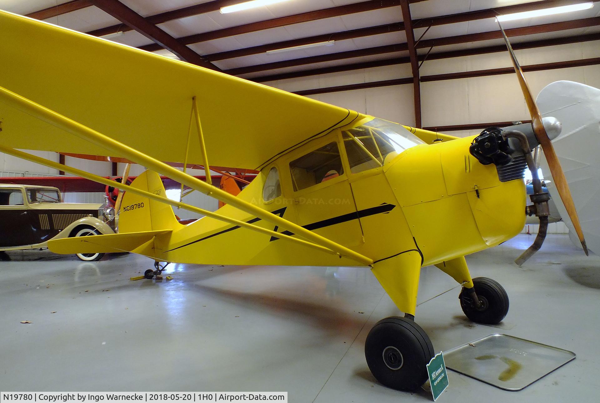 N19780, 1937 Aeronca K C/N 265, Aeronca K at the Aircraft Restoration Museum at Creve Coeur airfield, Maryland Heights MO