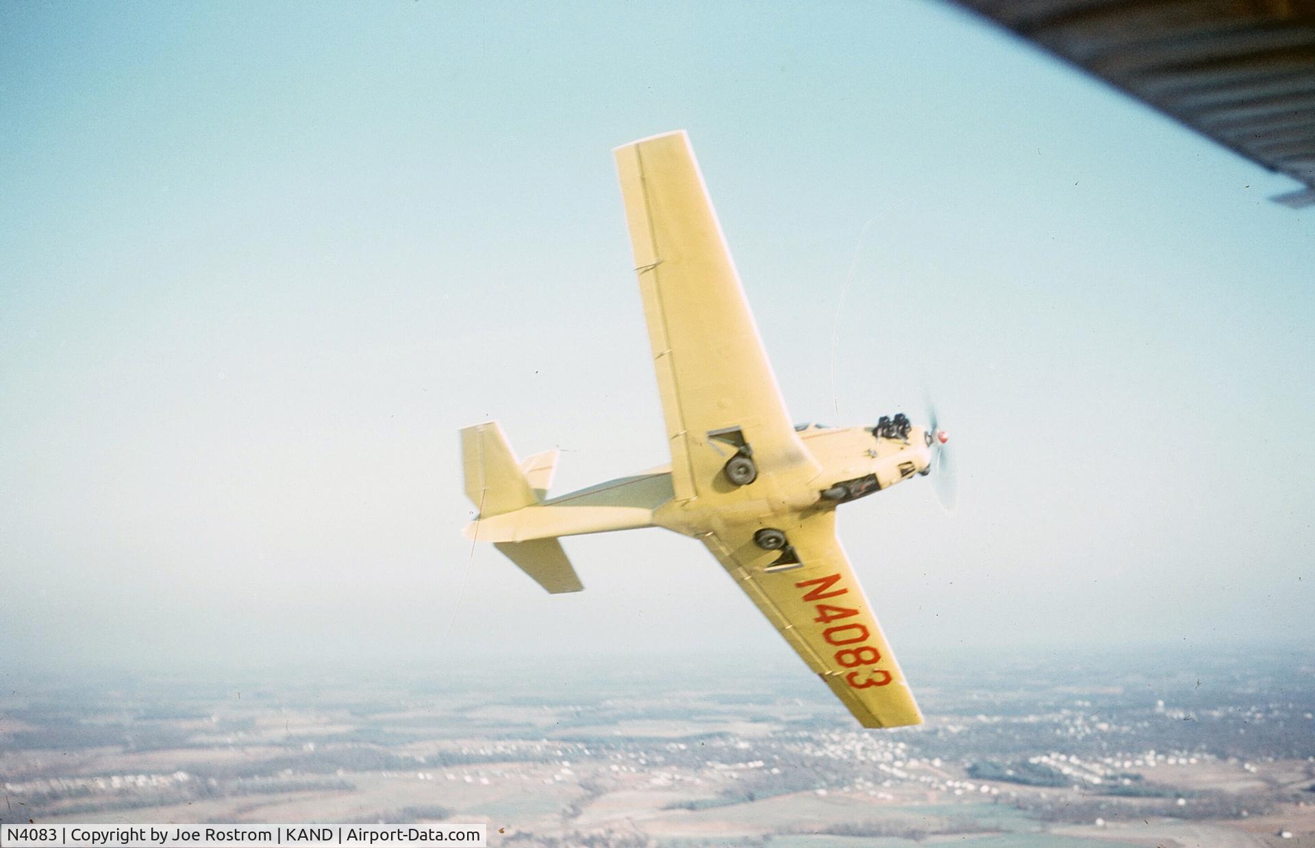 N4083, Mooney M-18C C/N 268, In flight circa 1955