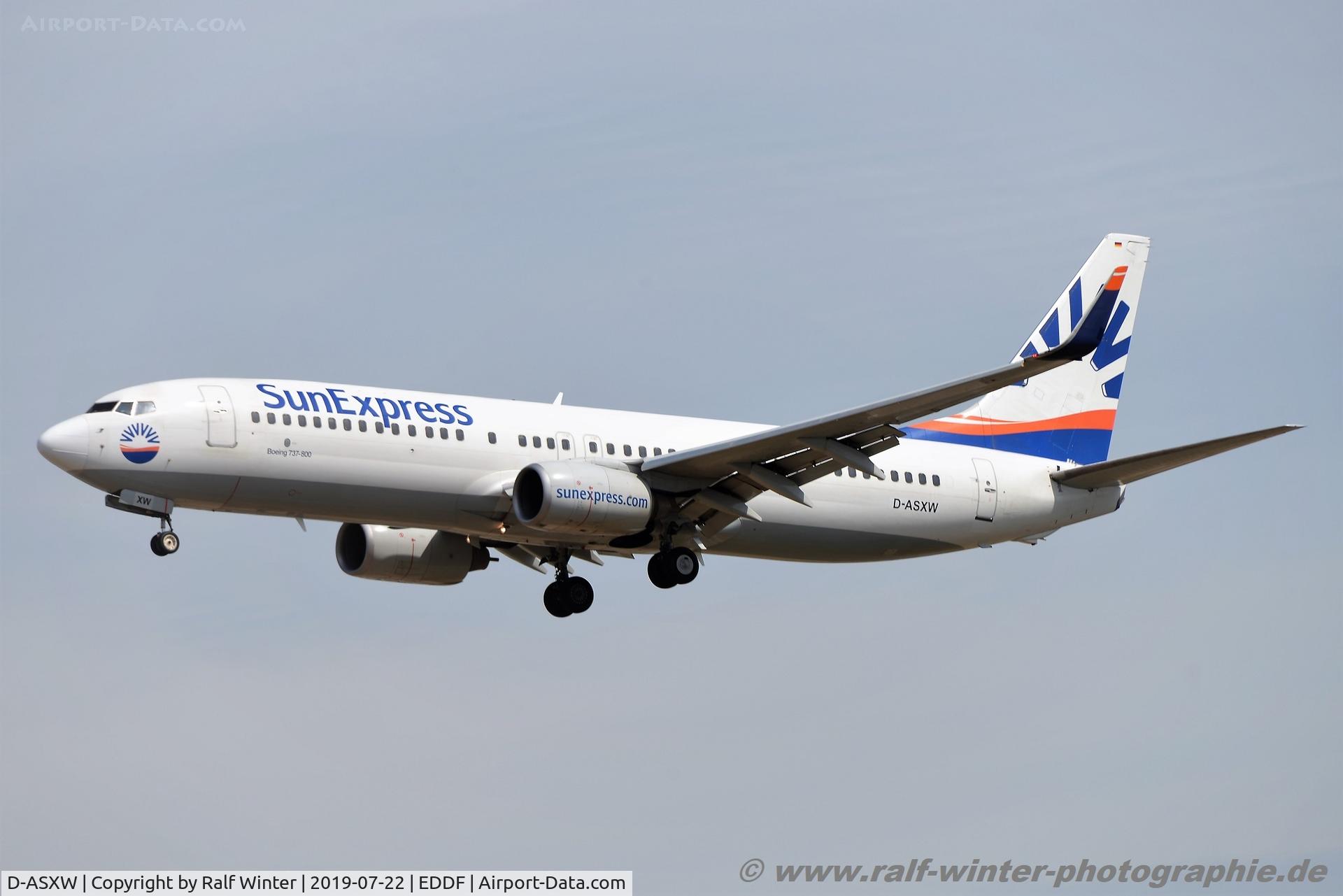D-ASXW, 2008 Boeing 737-8HC C/N 36530, Boeing 737-8HC(W) - XG SXD SunExpress Germany - 36530 - D-ASXW - 22.07.2019 - FRA