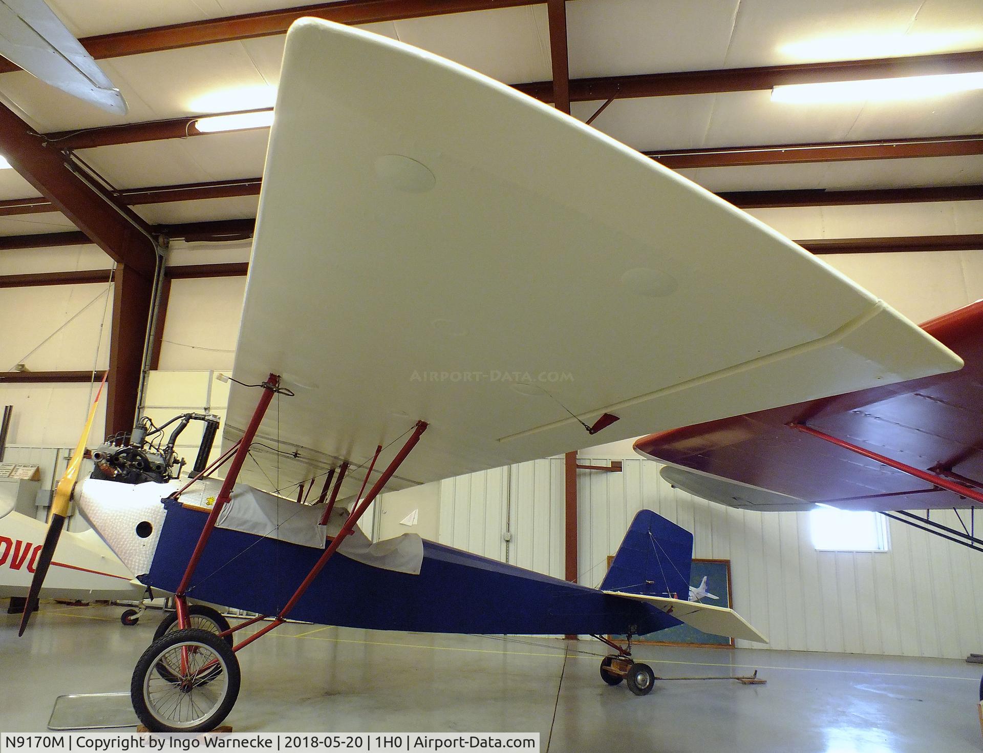 N9170M, 1996 Pietenpol Air Camper C/N 001 (N9170M), Pietenpol (Bryant, D E) Air Camper at the Aircraft Restoration Museum at Creve Coeur airfield, Maryland Heights MO
