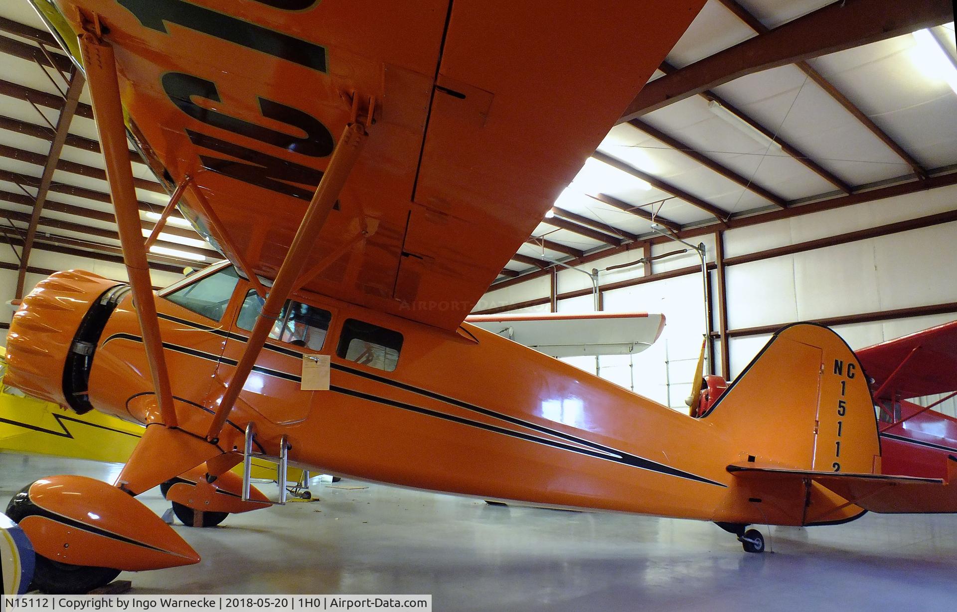 N15112, Stinson SR-6 Reliant C/N 9603, Stinson SR-6 Reliant at the Aircraft Restoration Museum at Creve Coeur airfield, Maryland Heights MO