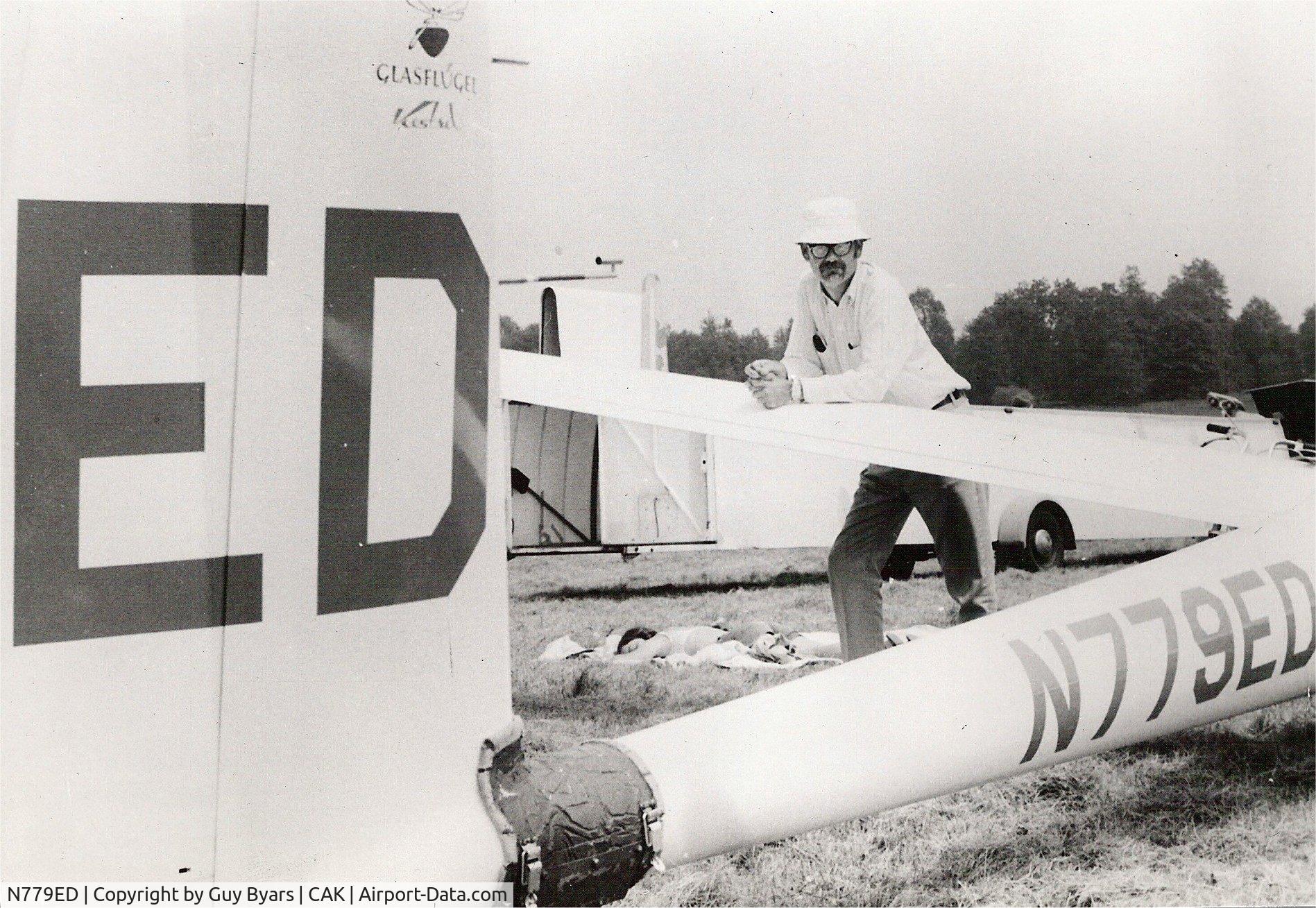 N779ED, 1969 Glasflugel Kestrel C/N 6, Canton OH contest. Circa 1971