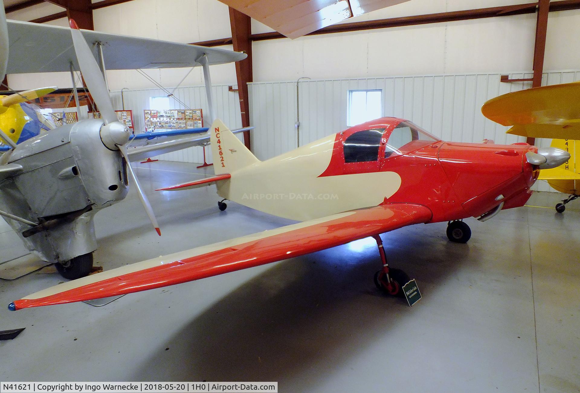 N41621, 1941 Culver LCA C/N 380, Culver Cadet LCA at the Aircraft Restoration Museum at Creve Coeur airfield, Maryland Heights MO