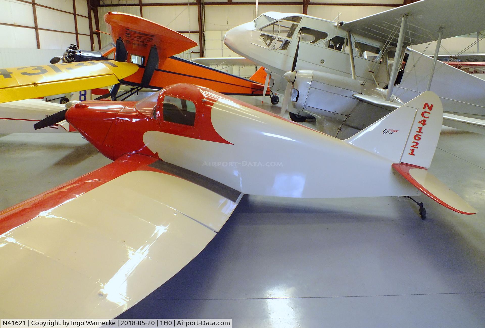 N41621, 1941 Culver LCA C/N 380, Culver Cadet LCA at the Aircraft Restoration Museum at Creve Coeur airfield, Maryland Heights MO