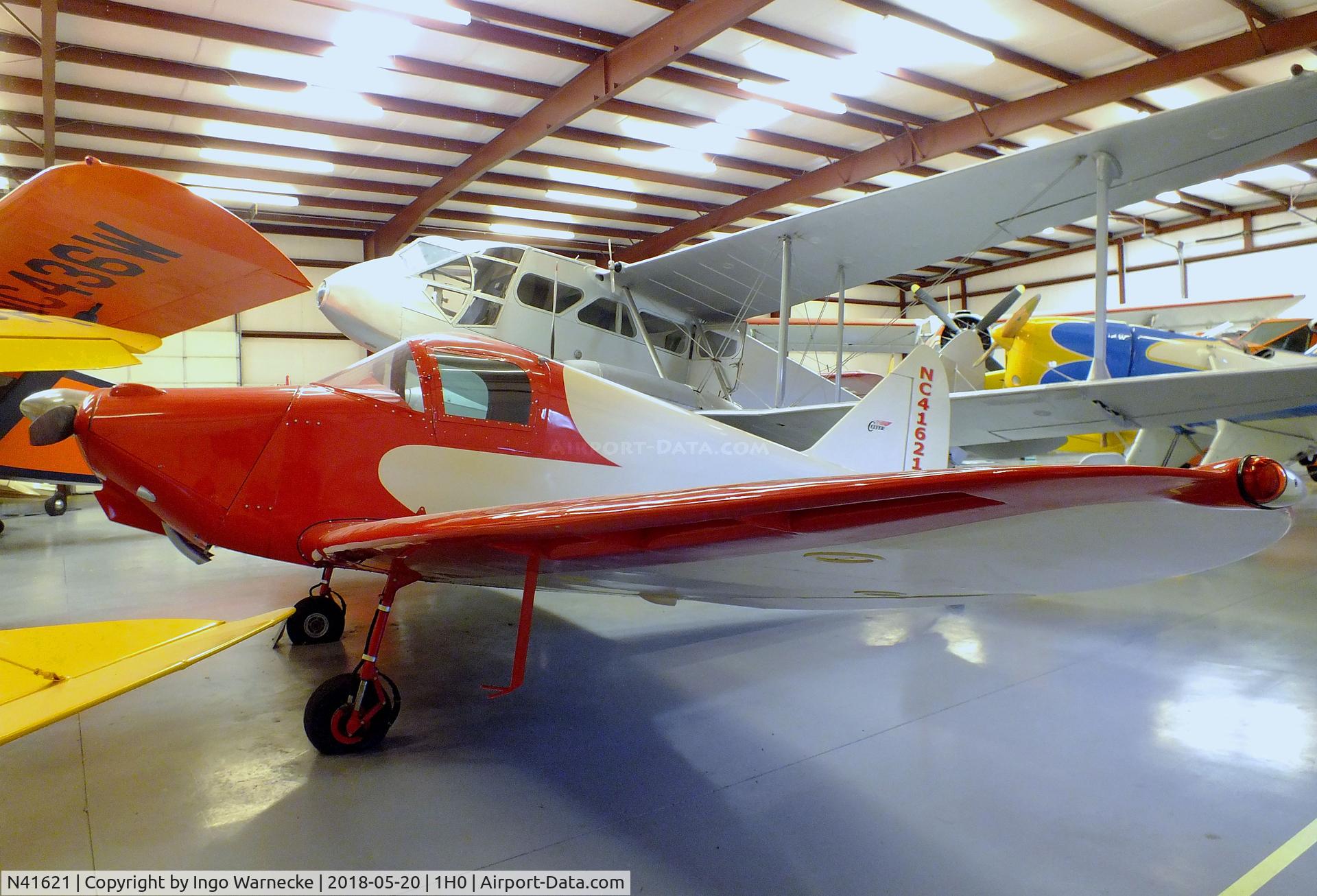 N41621, 1941 Culver LCA C/N 380, Culver Cadet LCA at the Aircraft Restoration Museum at Creve Coeur airfield, Maryland Heights MO
