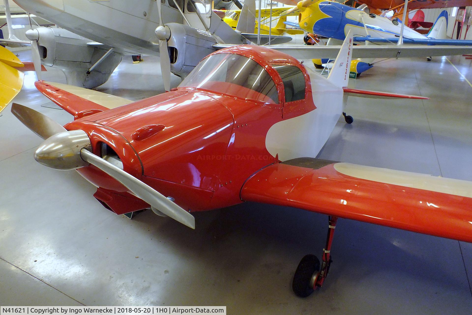 N41621, 1941 Culver LCA C/N 380, Culver Cadet LCA at the Aircraft Restoration Museum at Creve Coeur airfield, Maryland Heights MO
