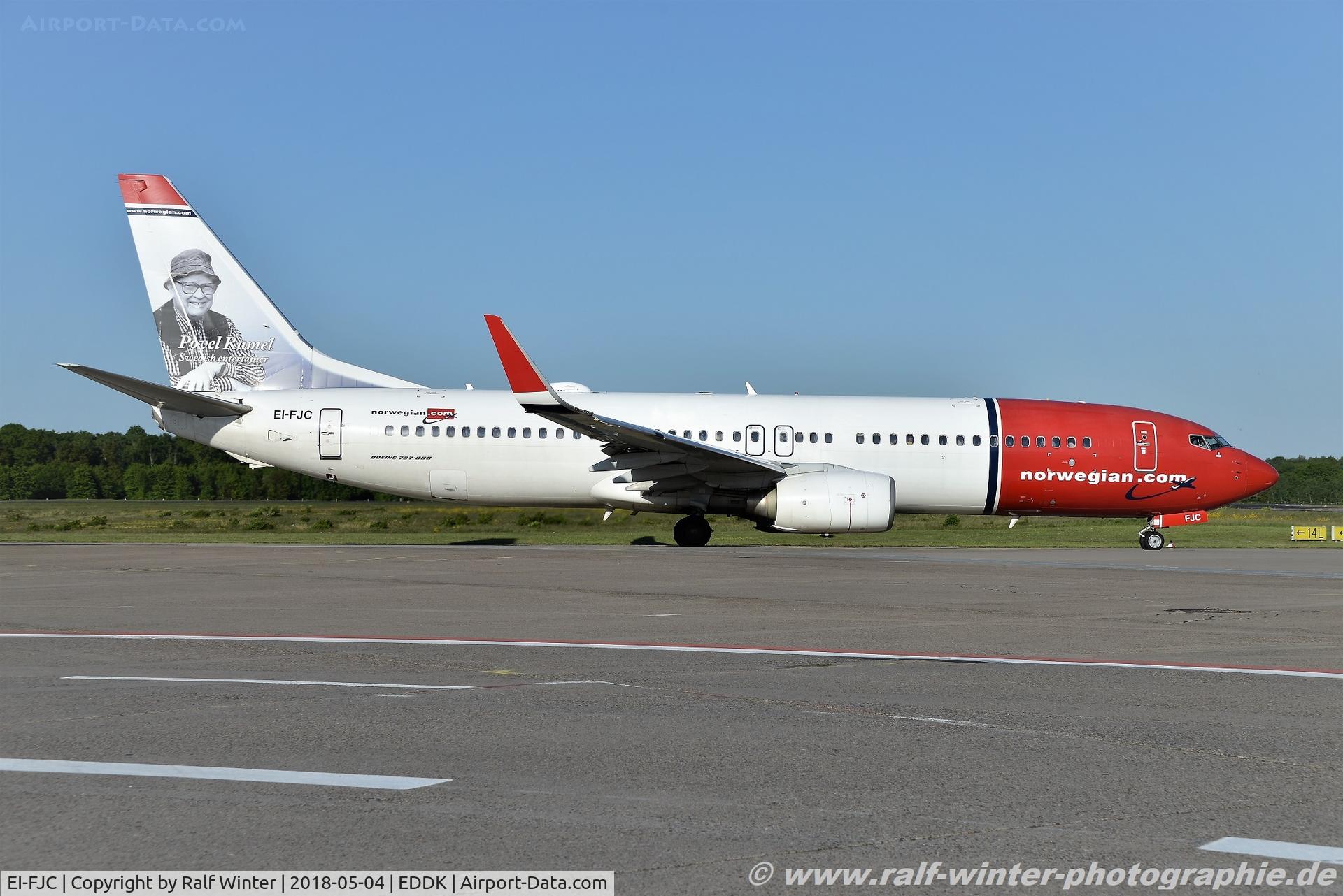 EI-FJC, 2011 Boeing 737-81D C/N 39412, Boeing 737-81D(W) - DY NAX Norwegian Air International 'Povel Ramel' - 39412 - EI-FJC - 04.05.2018 - CGN