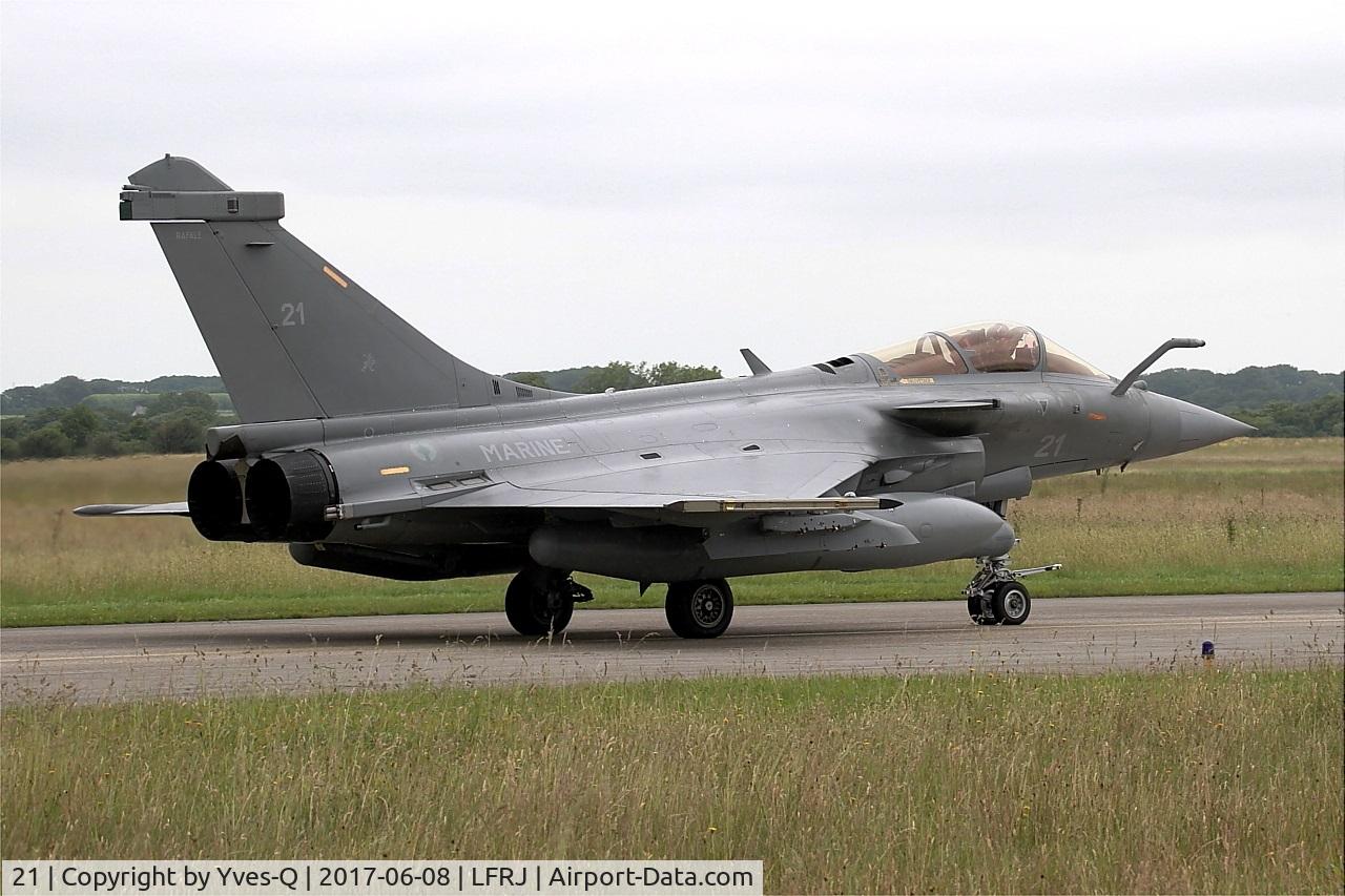 21, Dassault Rafale M C/N 21, Dassault Rafale M, Taxiing to flight line, Landivisiau Naval Air Base (LFRJ) Tiger Meet 2017