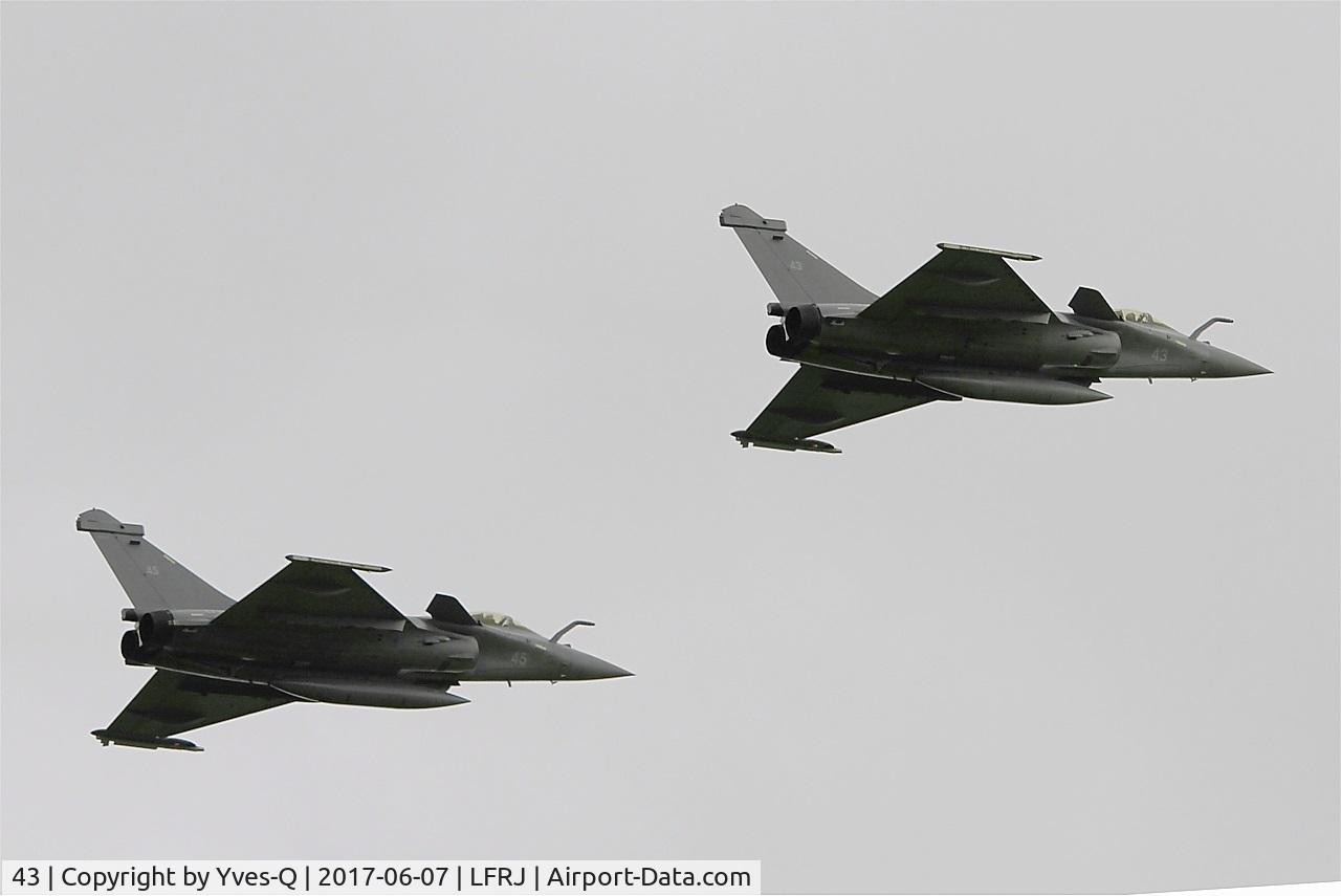 43, 2015 Dassault Rafale M C/N 43, Dassault Rafale M, Climbing from rwy 08, Landivisiau naval air base (LFRJ) Tiger Meet 2017