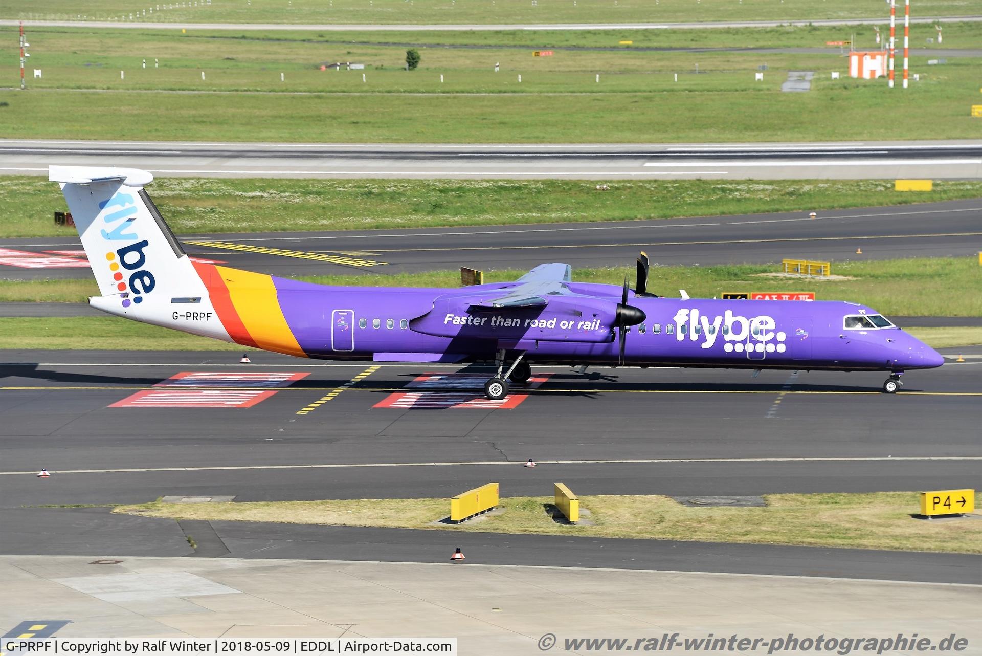 G-PRPF, 2008 Bombardier DHC-8-402 Dash 8 C/N 4195, Bombardier DHC-9-402Q Dash 8 - BE BEE Flybe - 4195 - G-PRPF - 09.05.2018 - DUS