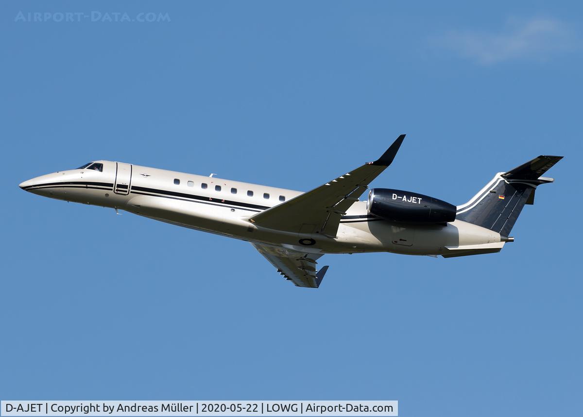 D-AJET, 2012 Embraer EMB-135BJ Legacy 600 C/N 14501166, One of only a few business flights during lockdown of COVID-19.