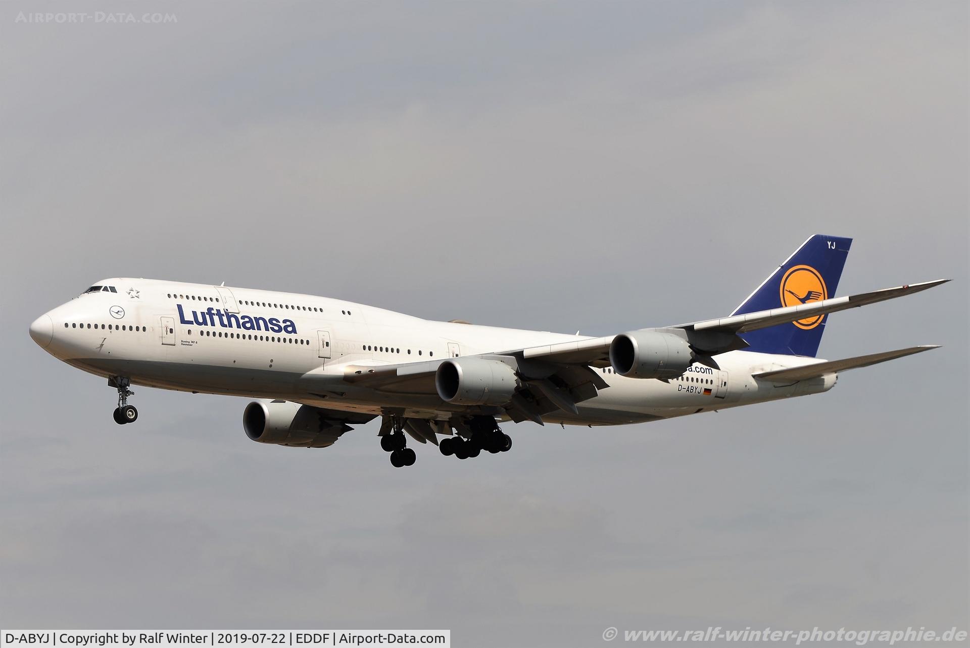 D-ABYJ, 2013 Boeing 747-830 C/N 37834, Boeing 747-830 - LH DLH Lufthansa 'Hannover' - 37834 - D-ABYJ - 22.07.2019 - FRA