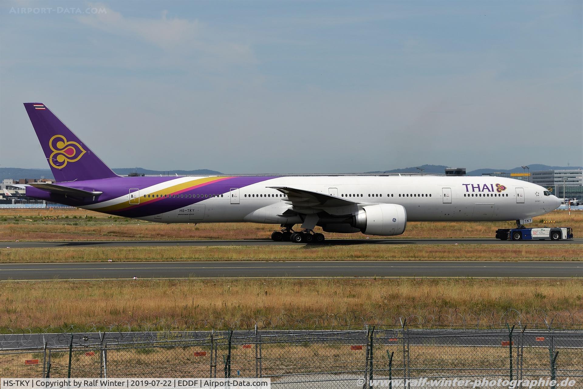 HS-TKY, 2015 Boeing 777-3D7/ER C/N 42114, Boeing 777-3D7ER - TG THA Thai Airways International 'Yubhaphaka' - 42114 - HS-TKY - 22.07.2019 - FRA