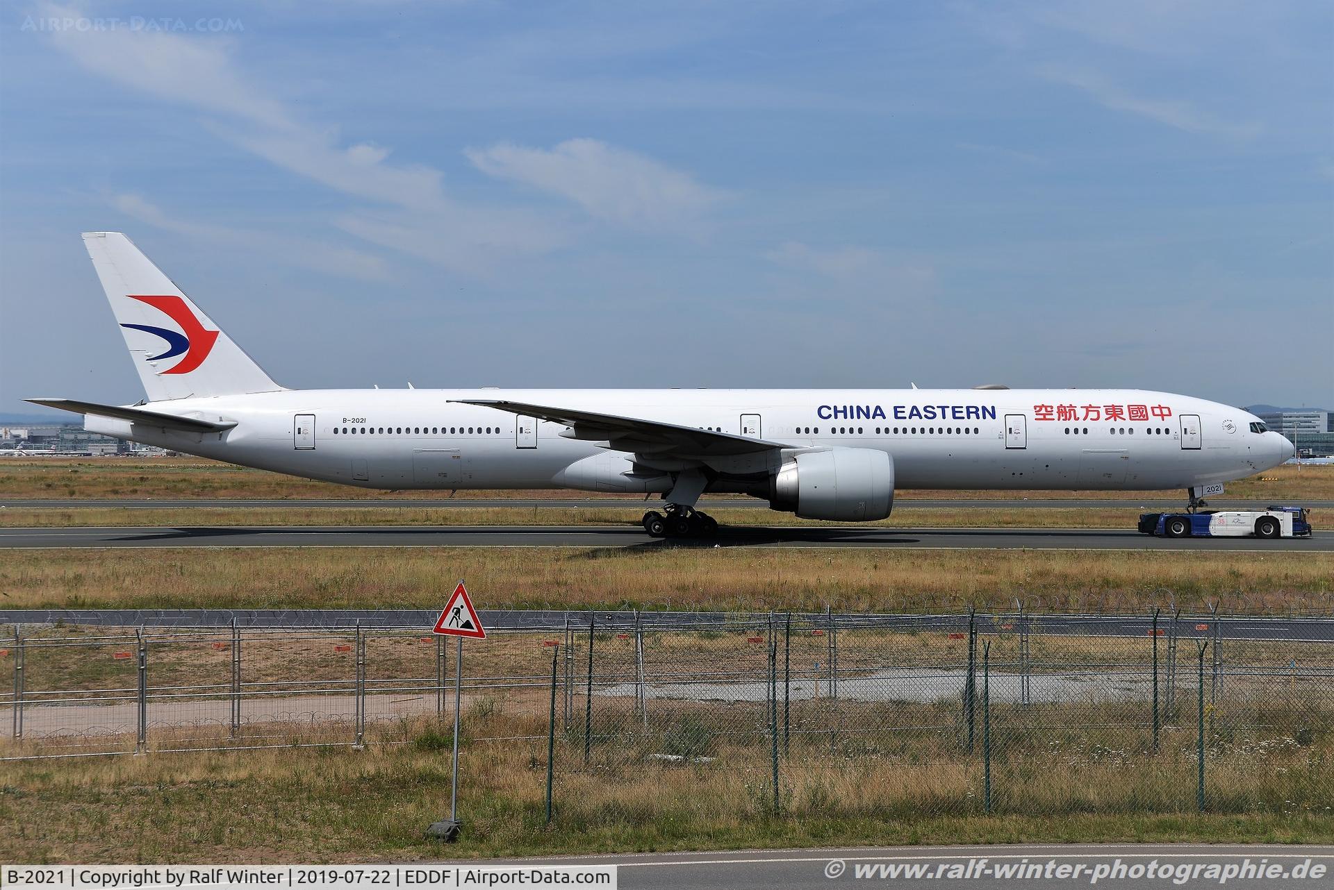 B-2021, 2015 Boeing 777-39P/ER C/N 43273, Boeing 777-39PER - MU CES China Eastern Airlines - 43273 - B-2021 - 22.07.2019 - FRA