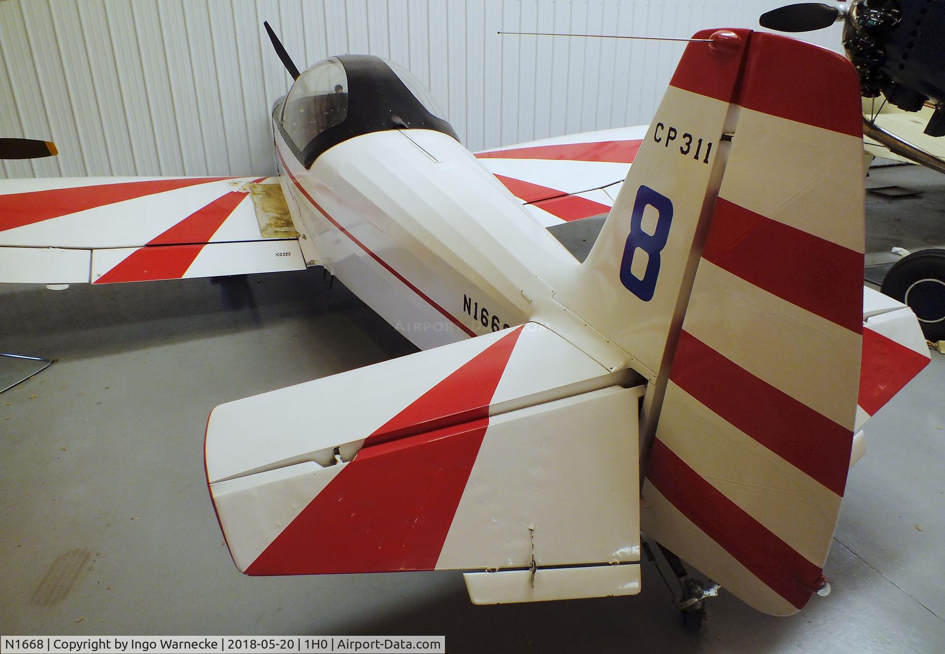 N1668, 1969 Piel CP-311 Emeraude C/N 1127, Piel CP.311 Emeraude at the Aircraft Restoration Museum at Creve Coeur airfield, Maryland Heights MO