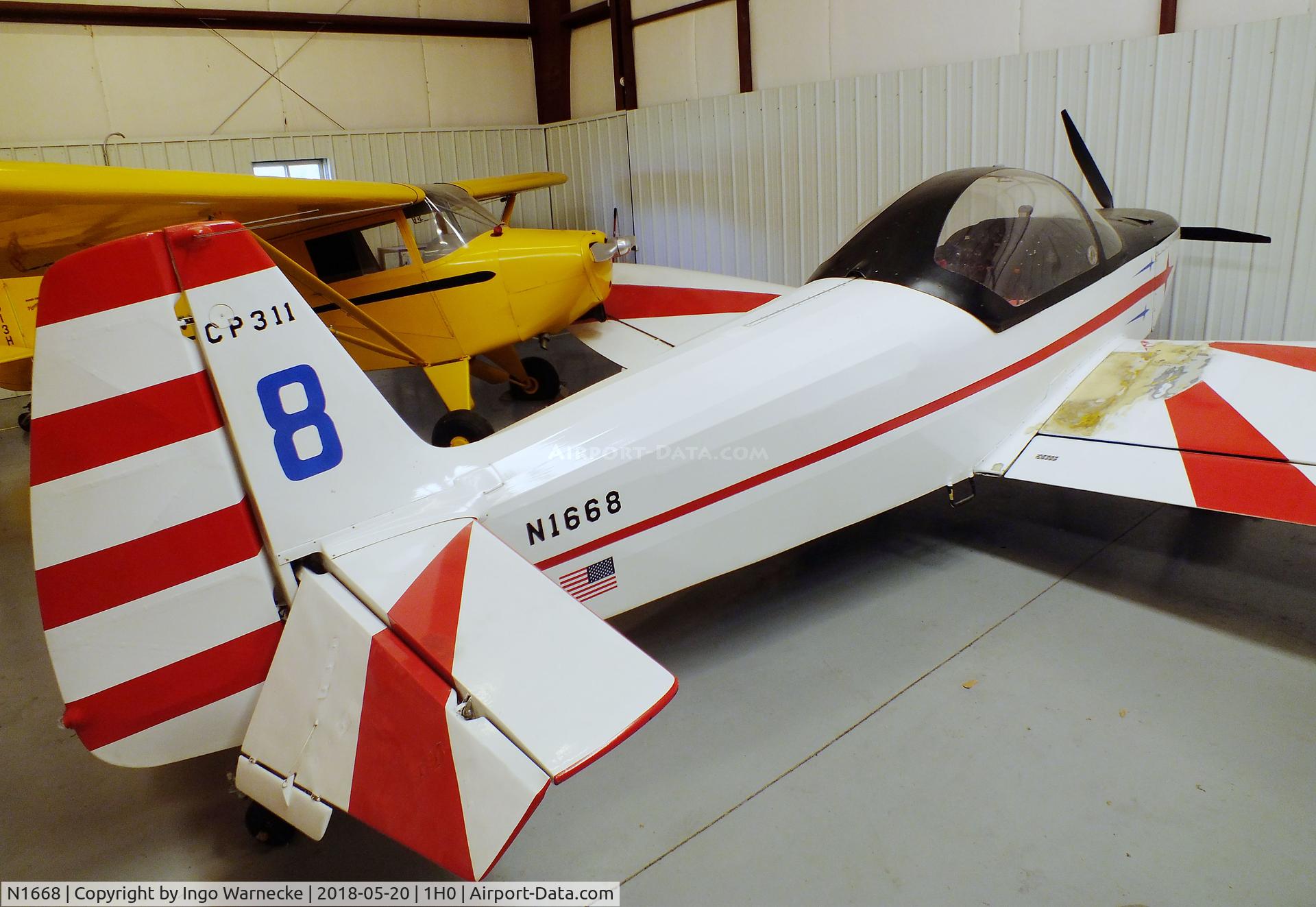 N1668, 1969 Piel CP-311 Emeraude C/N 1127, Piel CP.311 Emeraude at the Aircraft Restoration Museum at Creve Coeur airfield, Maryland Heights MO