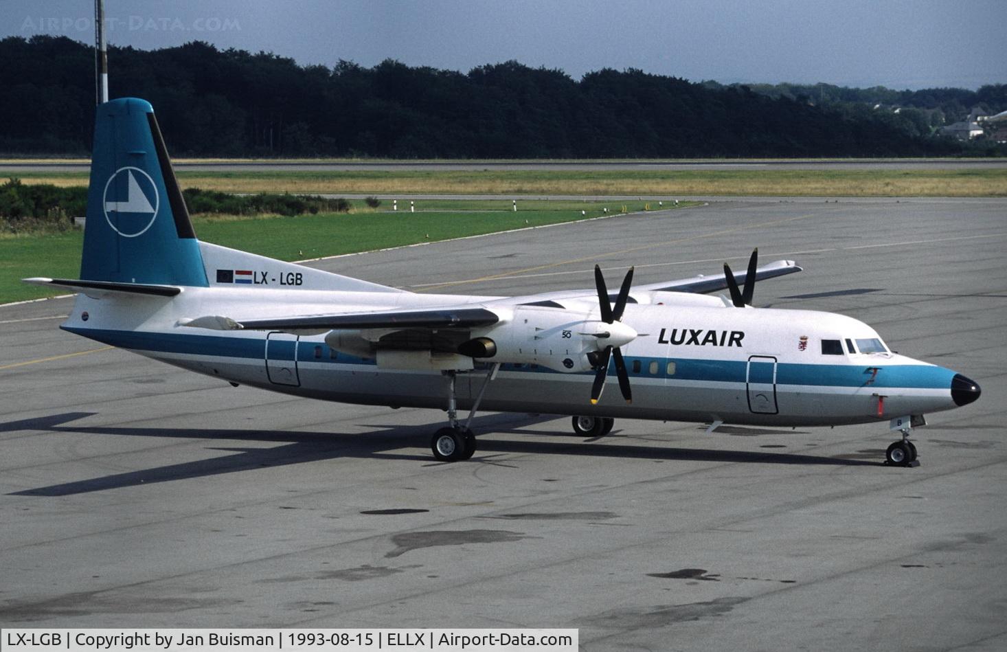 LX-LGB, 1991 Fokker 50 C/N 20221, Luxair