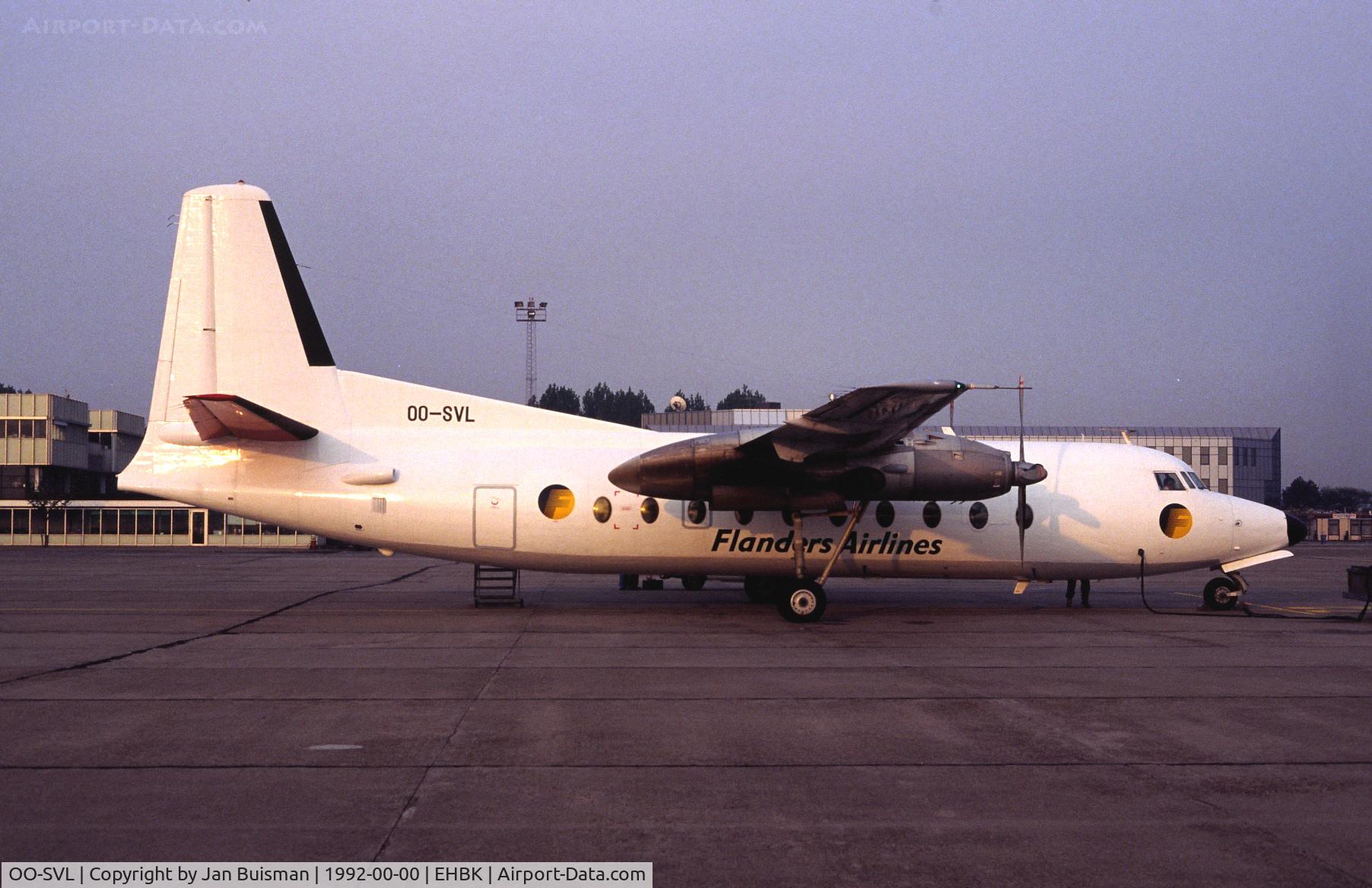 OO-SVL, 1959 Fokker F.27-100 Friendship C/N 10113, Flanders Airlines