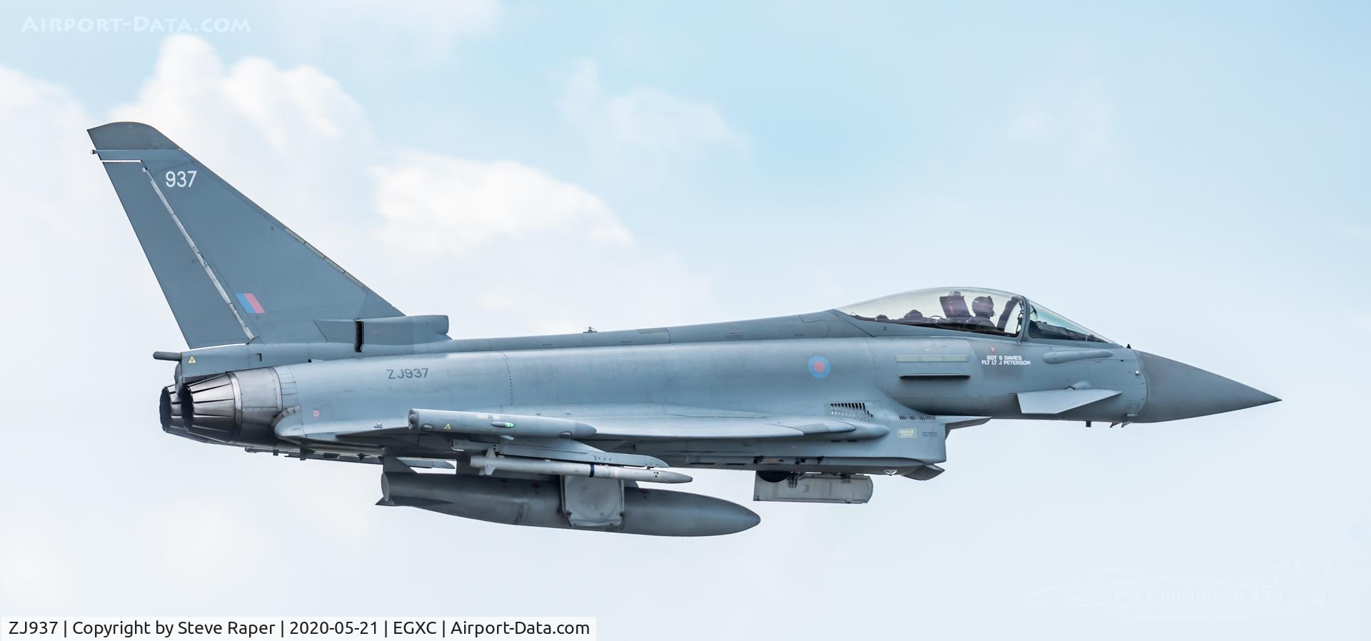 ZJ937, 2007 Eurofighter EF-2000 Typhoon FGR.4 C/N 0121/BS028, Into the blue