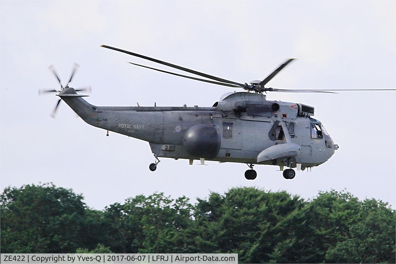 ZE422, 1986 Westland Sea King ASaC.7 C/N WA961, Westland Sea King ASaC.7, Take off, Landivisiau Naval Air Base (LFRJ) Tiger Meet 2017