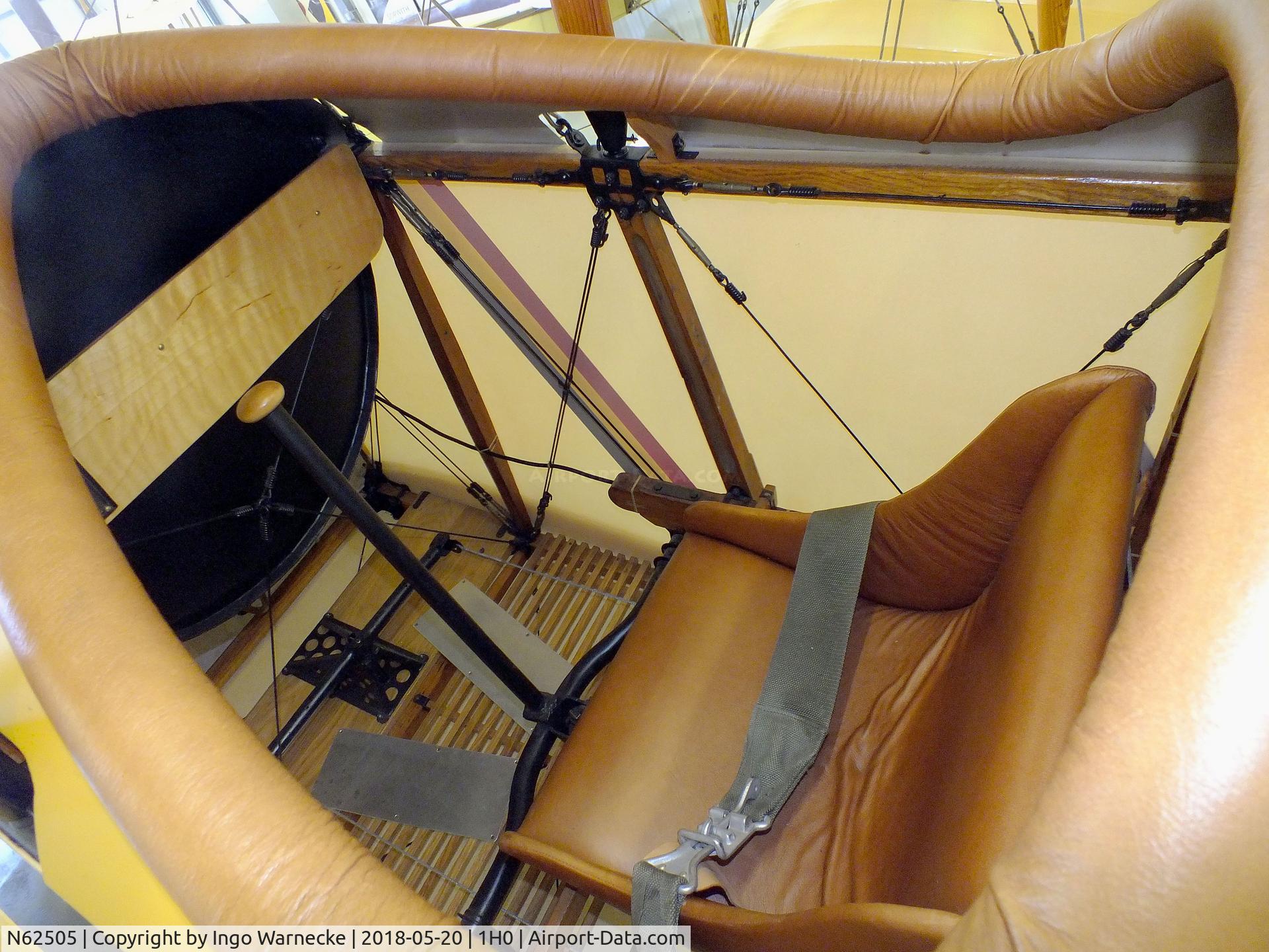 N62505, Folsom J-1 STANDARD C/N T-4595, Standard (Folsom) J-1 (minus engine/propeller) as used in the movie 'The Great Waldo Pepper' at the Aircraft Restoration Museum at Creve Coeur airfield, Maryland Heights MO  #c