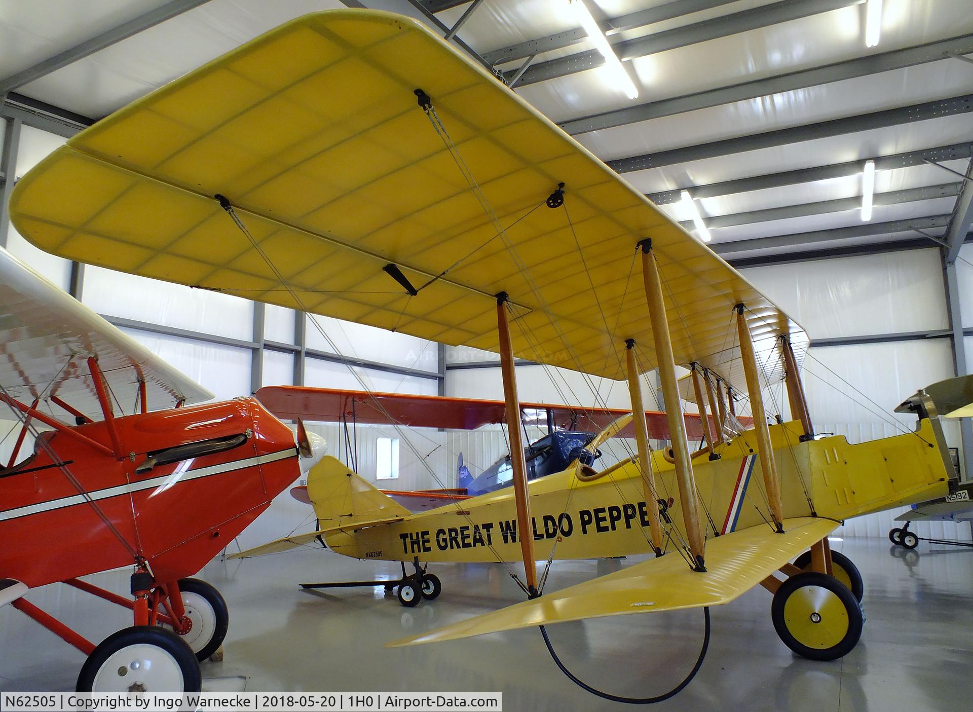 N62505, Folsom J-1 STANDARD C/N T-4595, Standard (Folsom) J-1 (minus engine/propeller) as used in the movie 'The Great Waldo Pepper' at the Aircraft Restoration Museum at Creve Coeur airfield, Maryland Heights MO