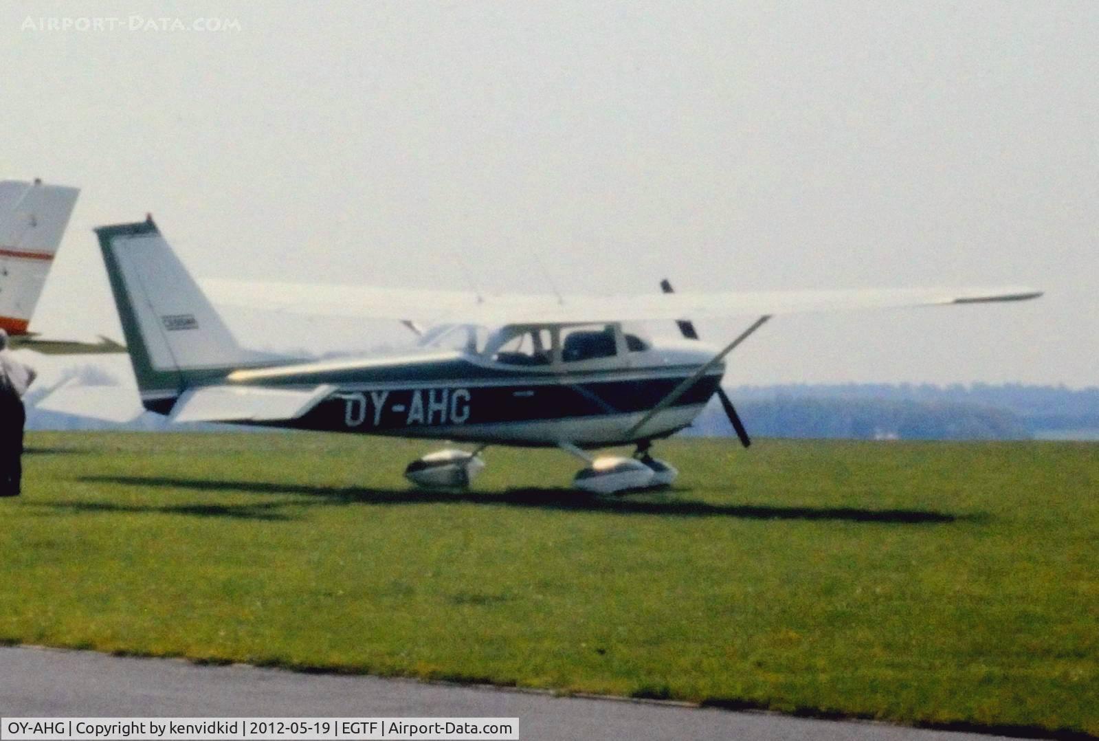 OY-AHG, 1975 Reims FR172E Reims Rocket C/N FR17200021, At Fairoaks in the mid 1970's.
Copied from slide.